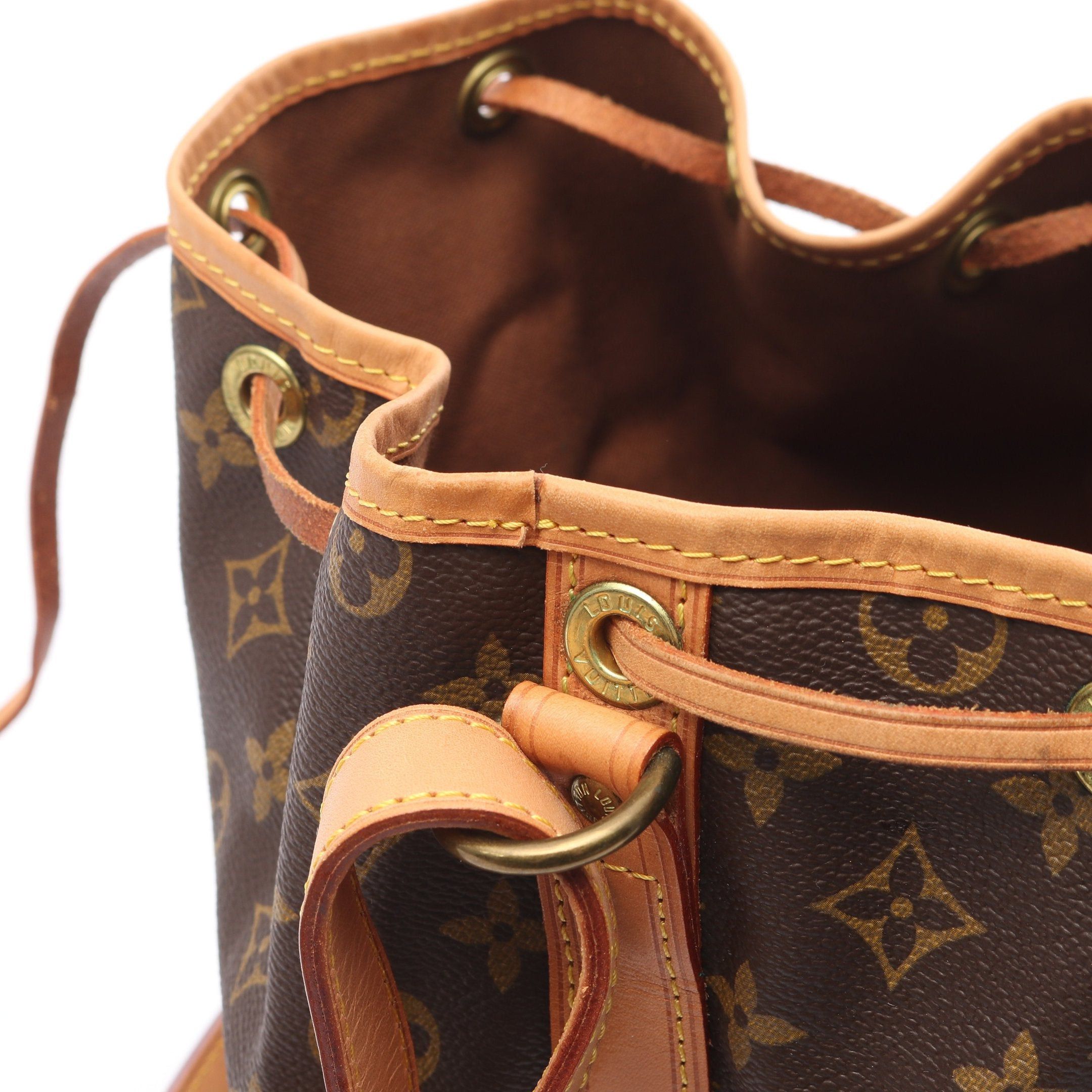 Louis Vuitton Louis Vuitton Noe Monogram Shoulder Bag Leather Brown Size ONE SIZE - 9 Thumbnail