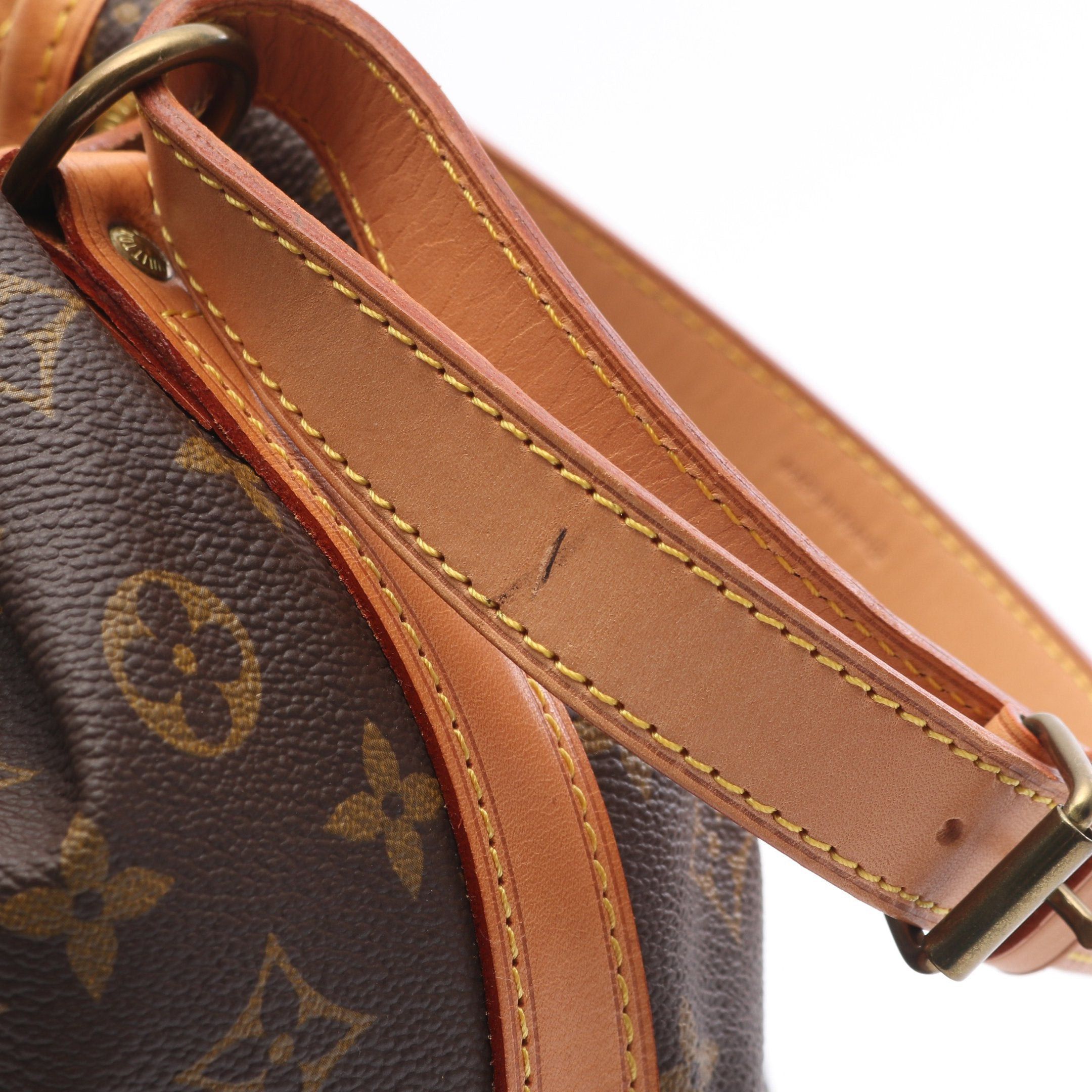 Louis Vuitton Louis Vuitton Noe Monogram Shoulder Bag Leather Brown Size ONE SIZE - 8 Thumbnail