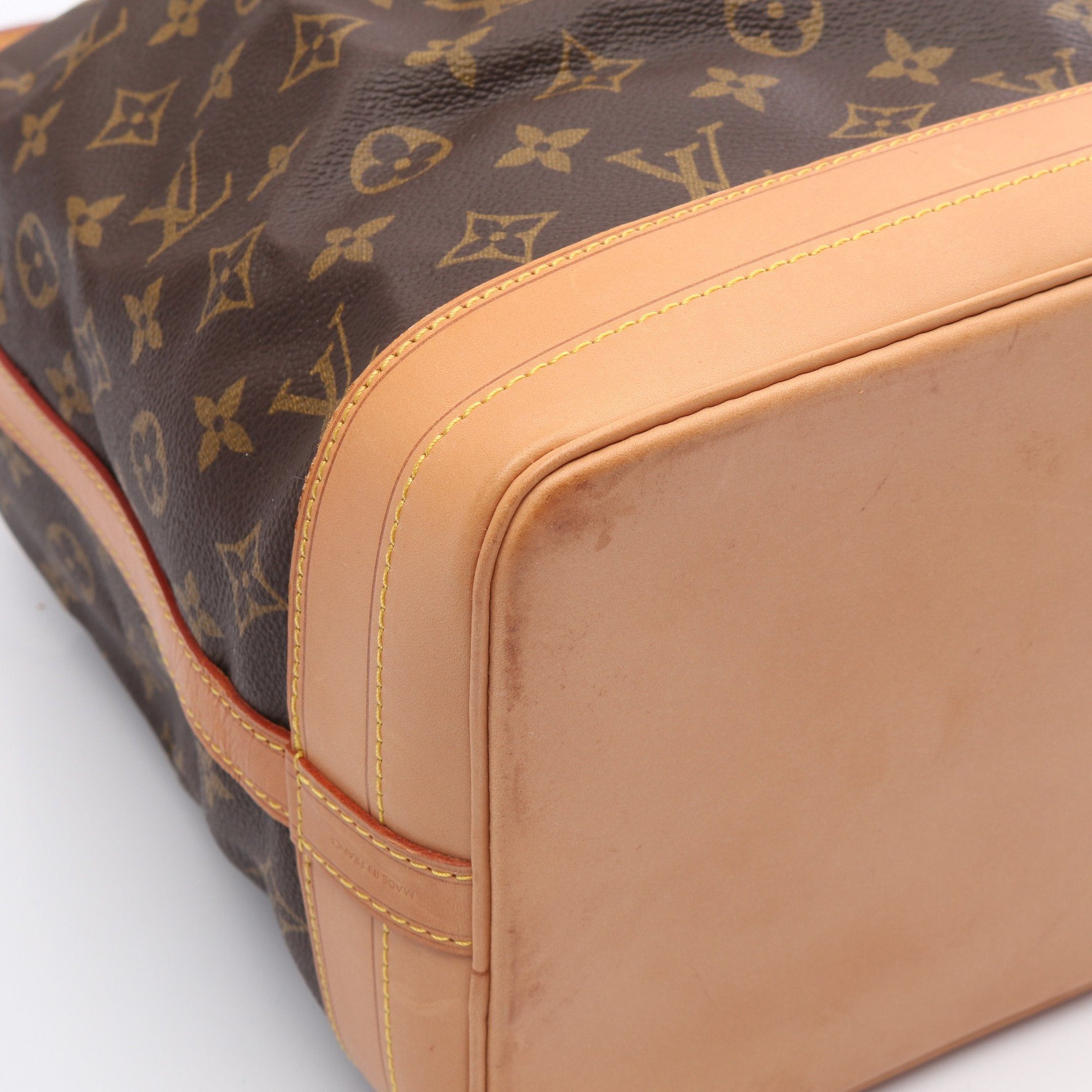 Louis Vuitton Louis Vuitton Noe Monogram Shoulder Bag Leather Brown Size ONE SIZE - 6 Thumbnail