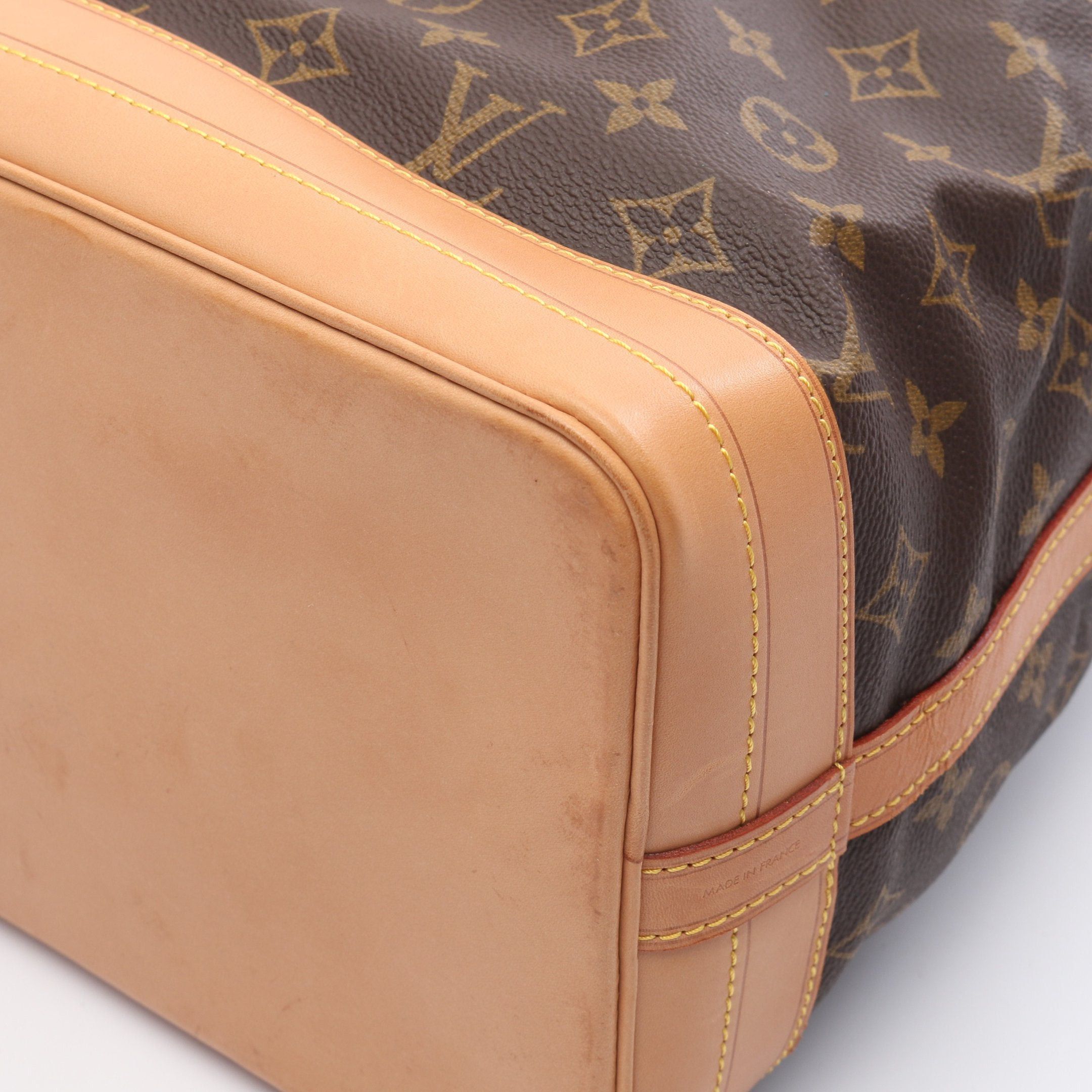 Louis Vuitton Louis Vuitton Noe Monogram Shoulder Bag Leather Brown Size ONE SIZE - 7 Thumbnail