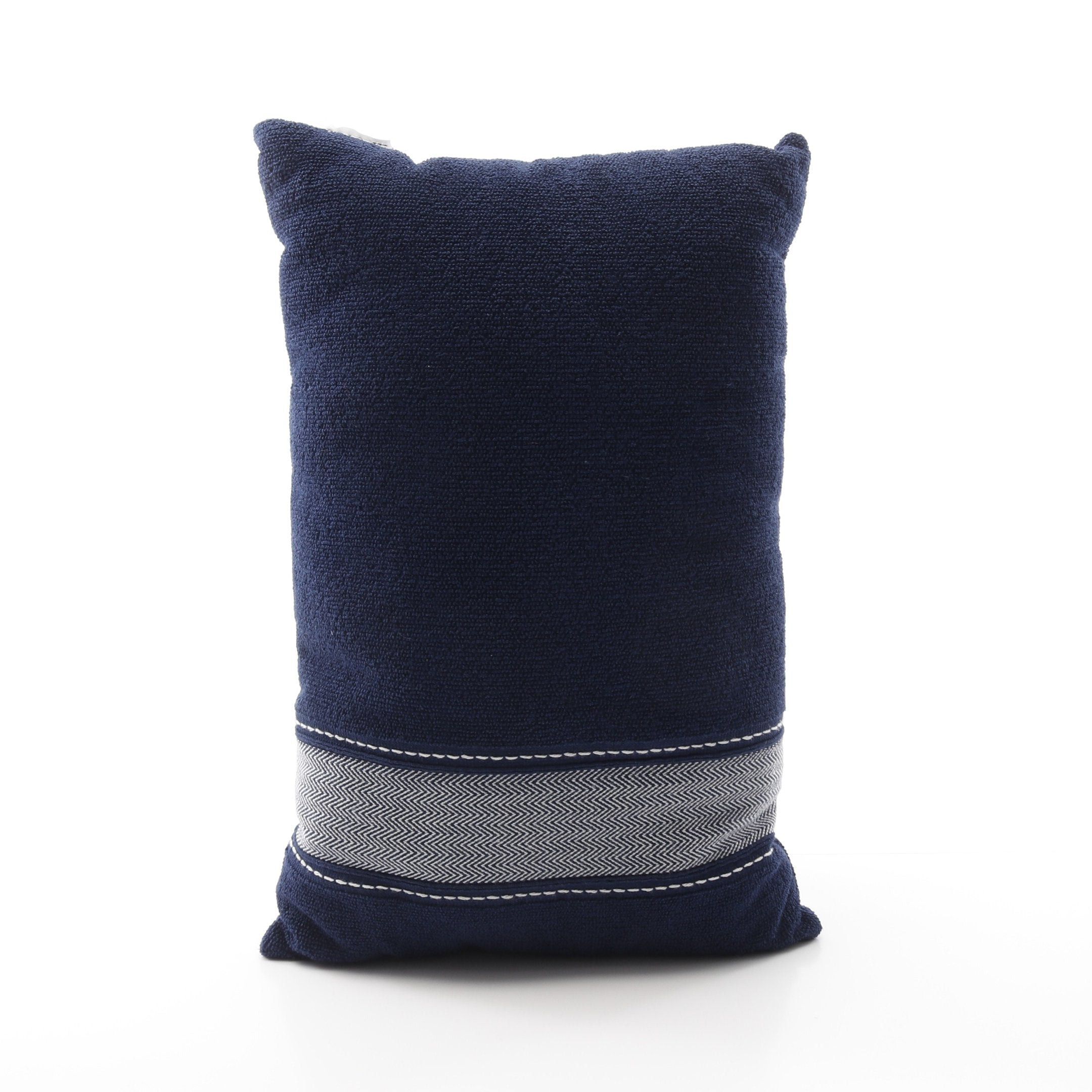 Hermes Hermes Yachting Beach Cushion Interior Cotton Navy White Size ONE SIZE - 2 Thumbnail