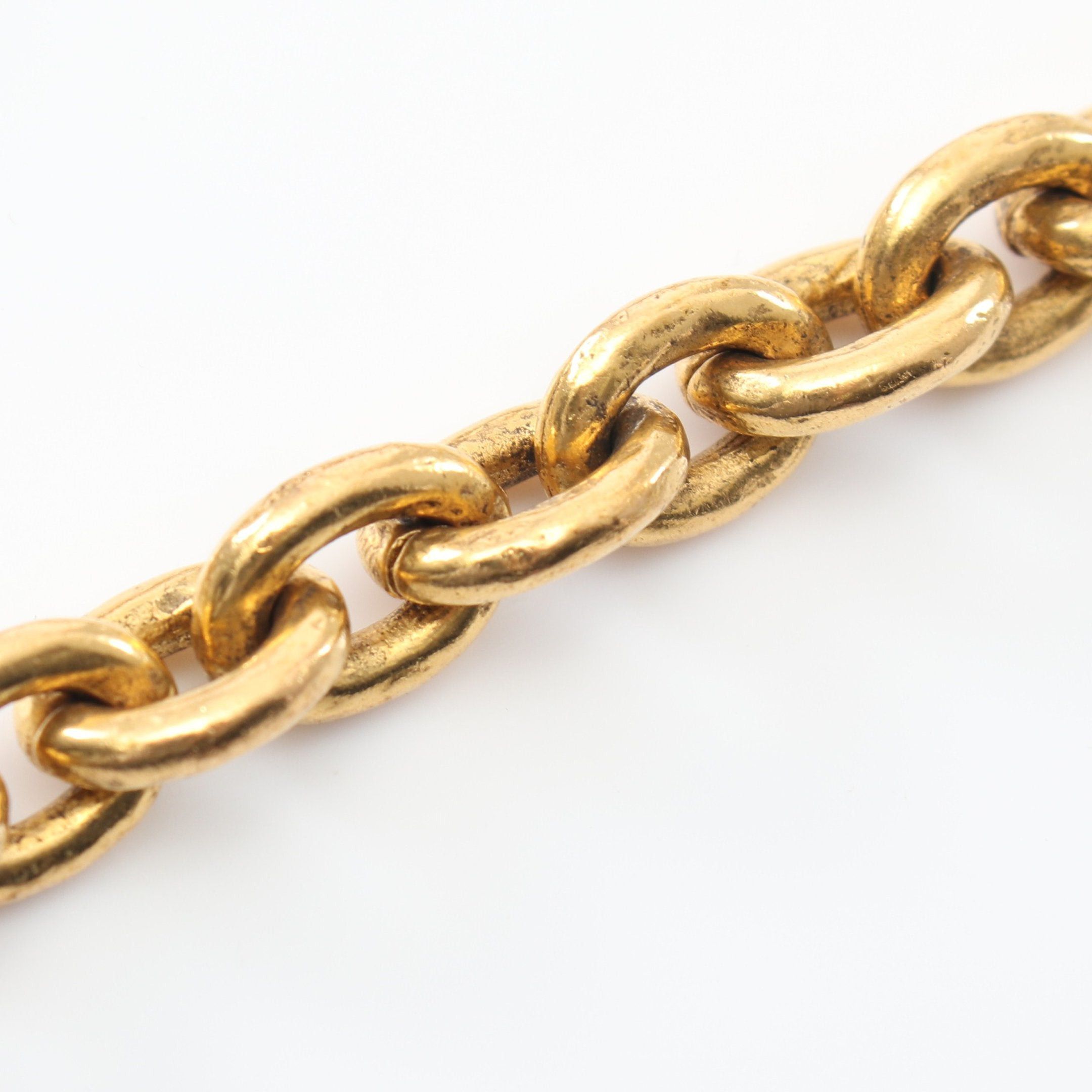 Chanel Chanel Coco Mark Necklace Gp Rhinestone Gold Green Red 94A Size ONE SIZE - 8 Thumbnail