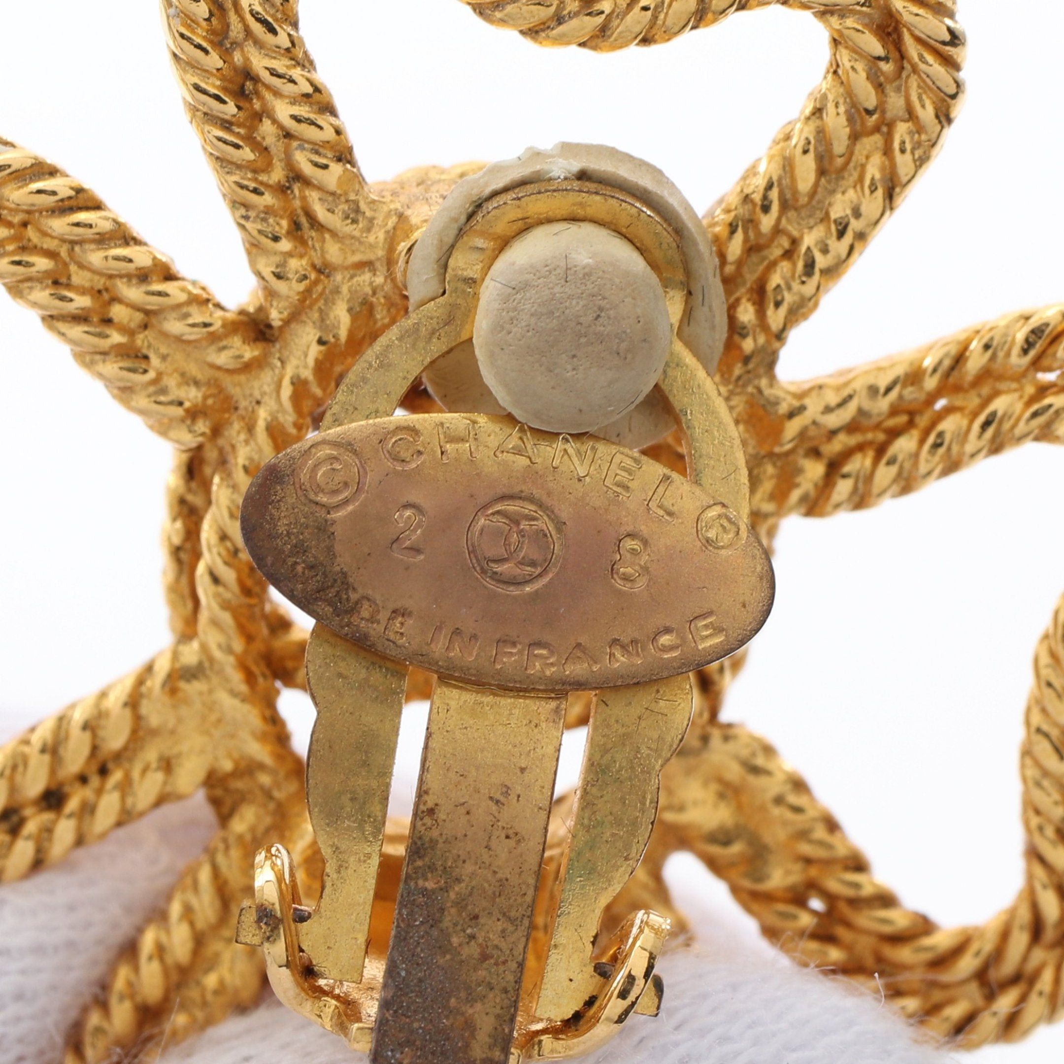 Chanel Chanel Coco Mark Earrings Gp Gold 2/8 Size ONE SIZE - 3 Thumbnail