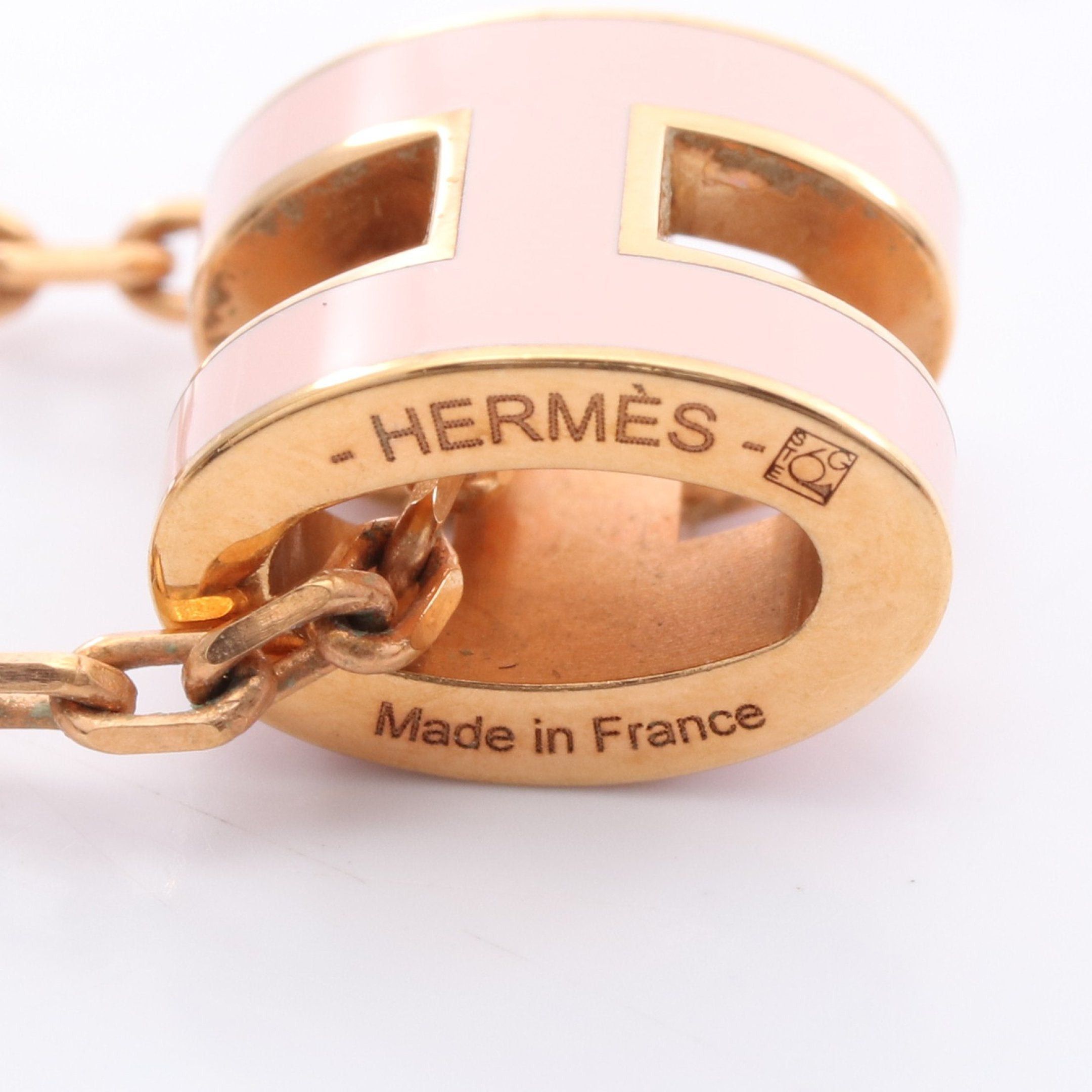 Hermes Hermes Mini Pop H Necklace Gp Gold Pink Size ONE SIZE - 4 Thumbnail