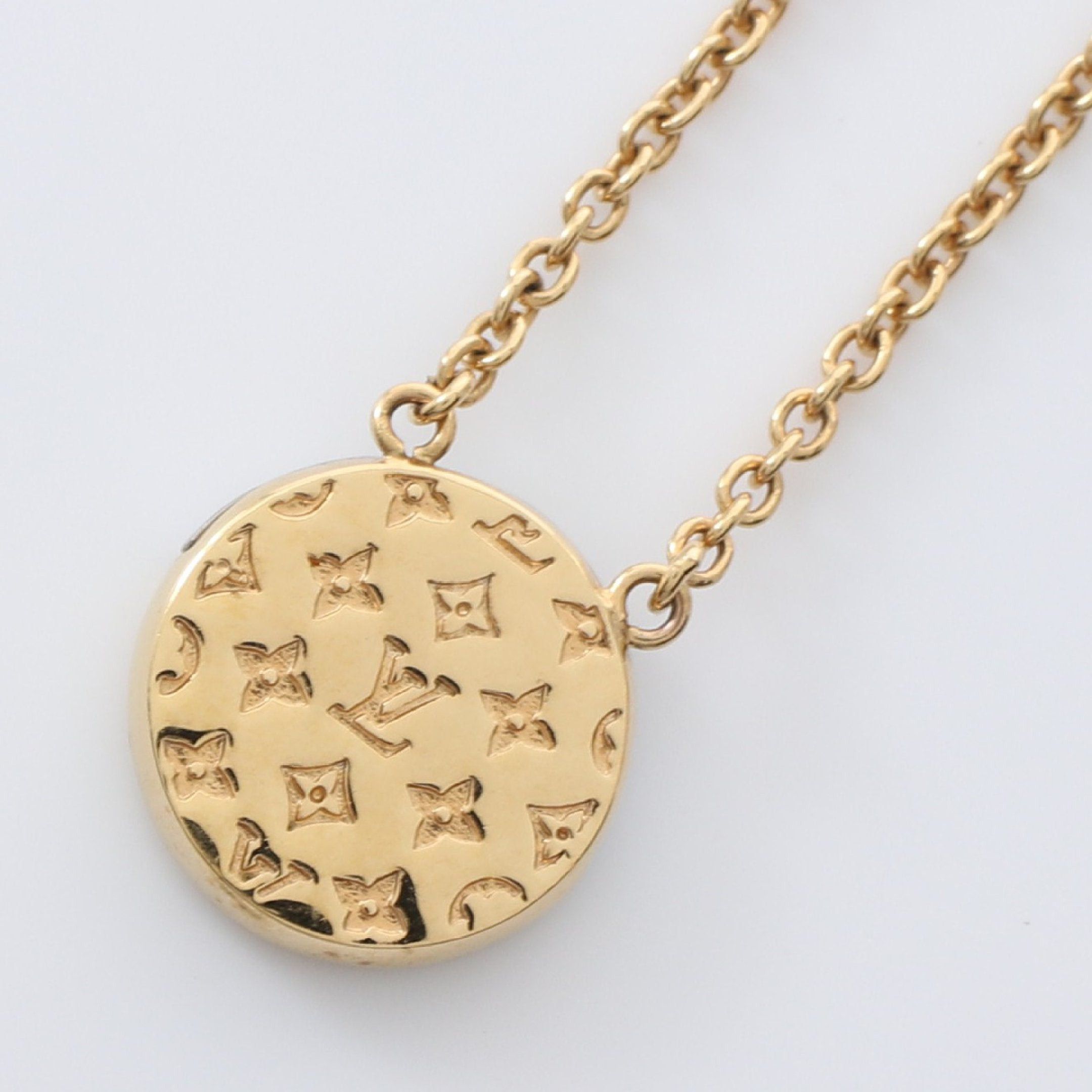 Louis Vuitton Louis Vuitton Collier L To V Necklace Gp Gold Silver Size ONE SIZE - 2 Thumbnail