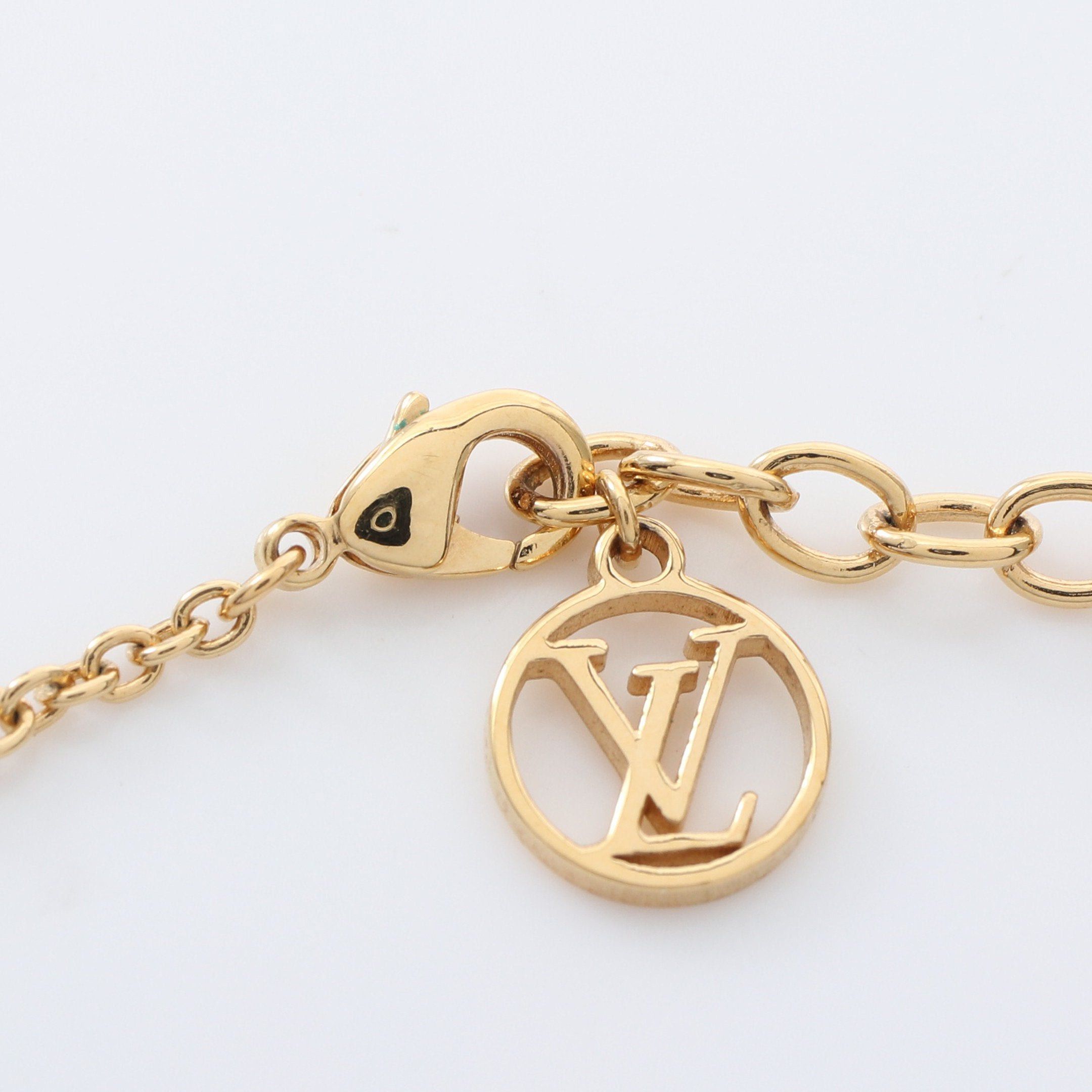 Louis Vuitton Louis Vuitton Collier L To V Necklace Gp Gold Silver Size ONE SIZE - 4 Thumbnail