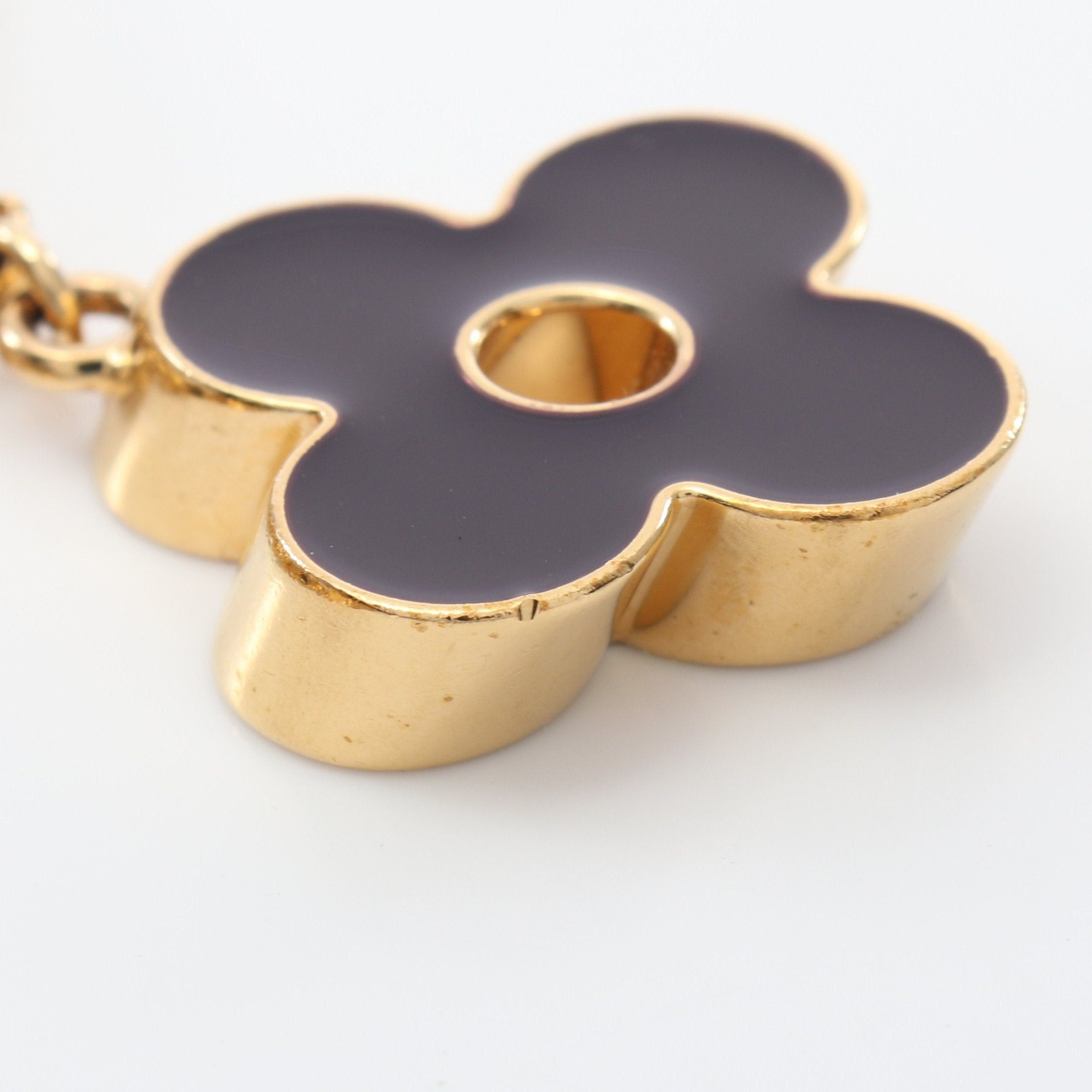 Louis Vuitton Louis Vuitton Bag Charm Fleur De Monogram Key Ring Gp Gold Multicolor Size ONE SIZE - 7 Thumbnail