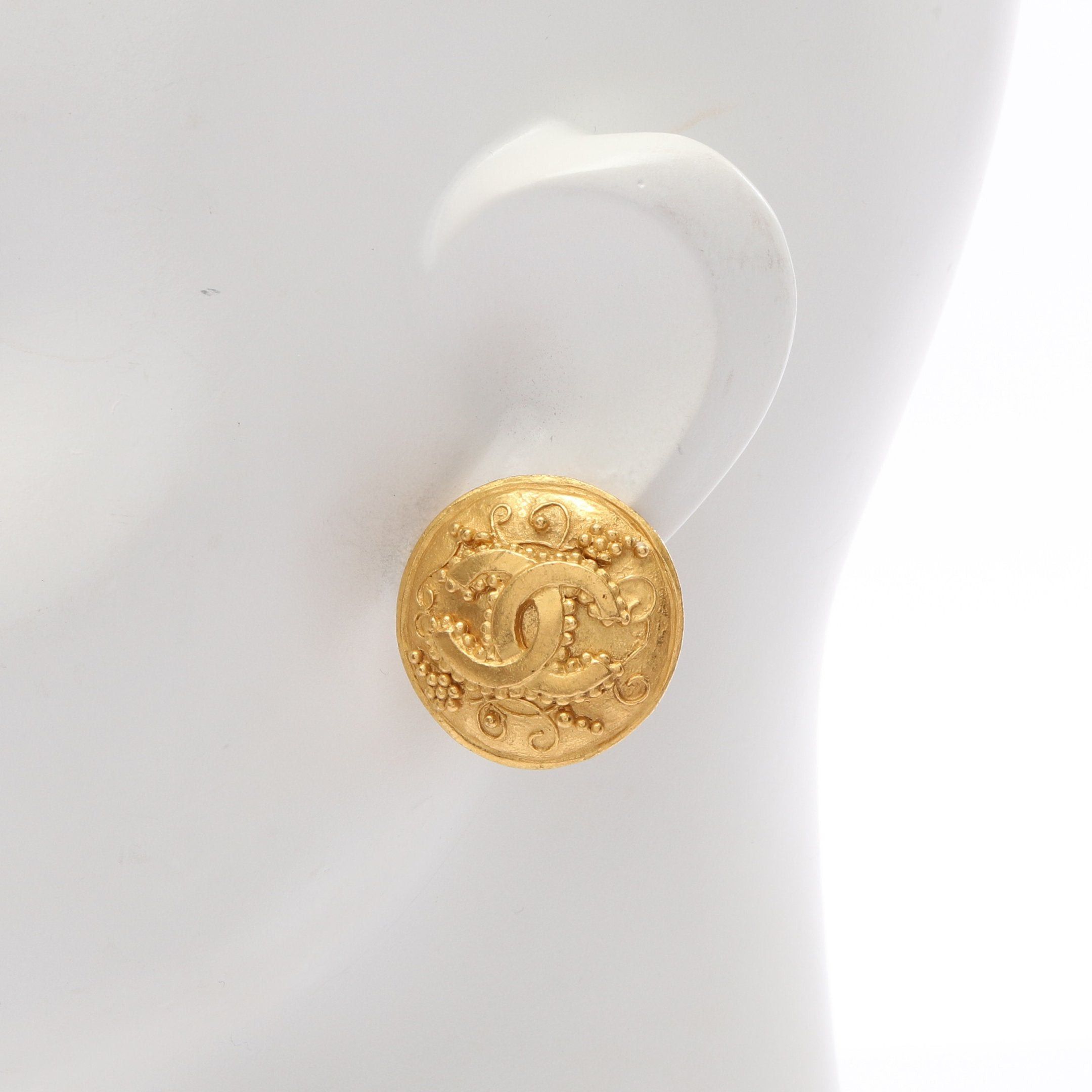 Chanel Chanel Coco Mark Earrings Gp Gold 96A Size ONE SIZE - 4 Thumbnail
