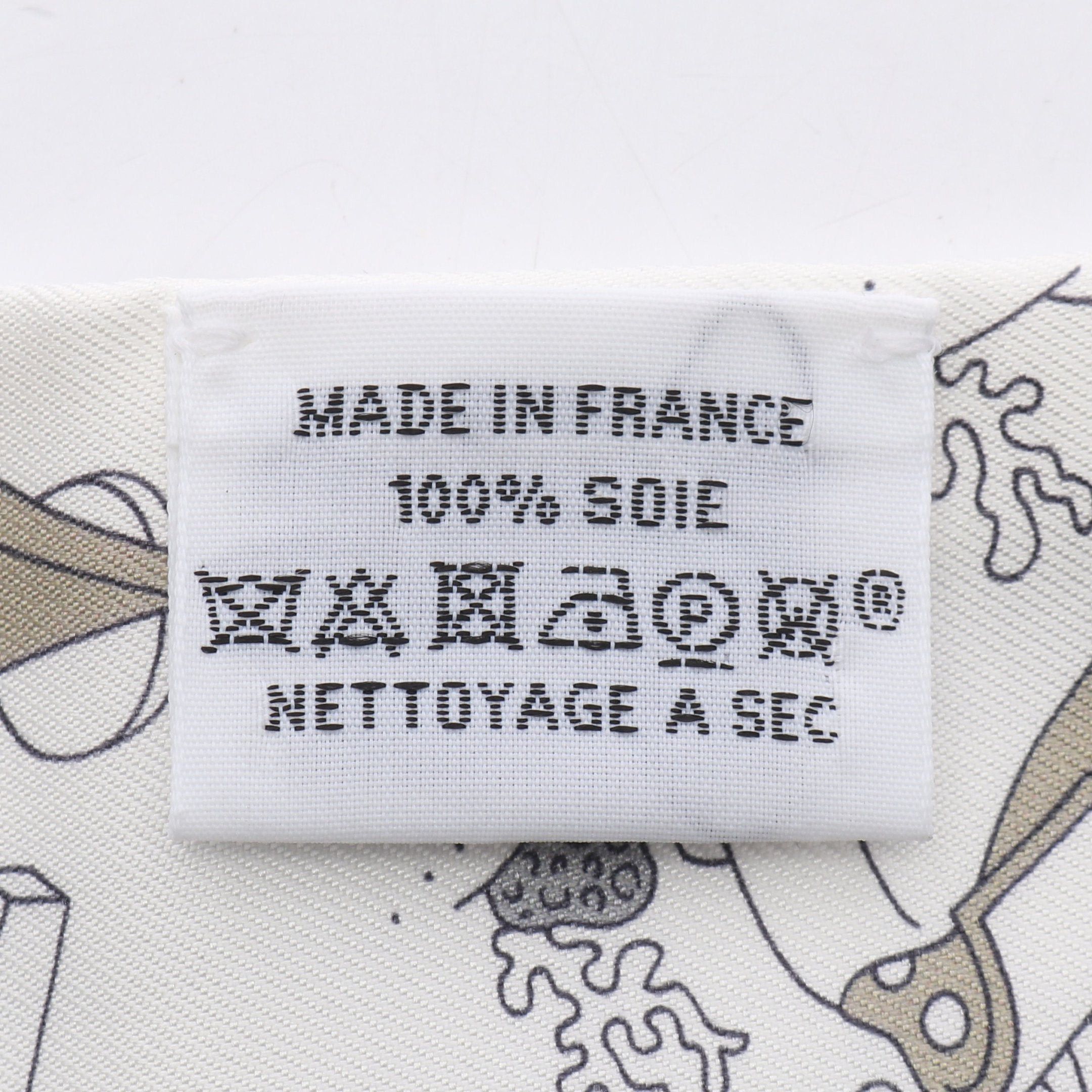 Hermes Hermes Twilly A Vos Crayons Carre Libre Ribbon Scarf Silk White Multicolor Size ONE SIZE - 3 Thumbnail