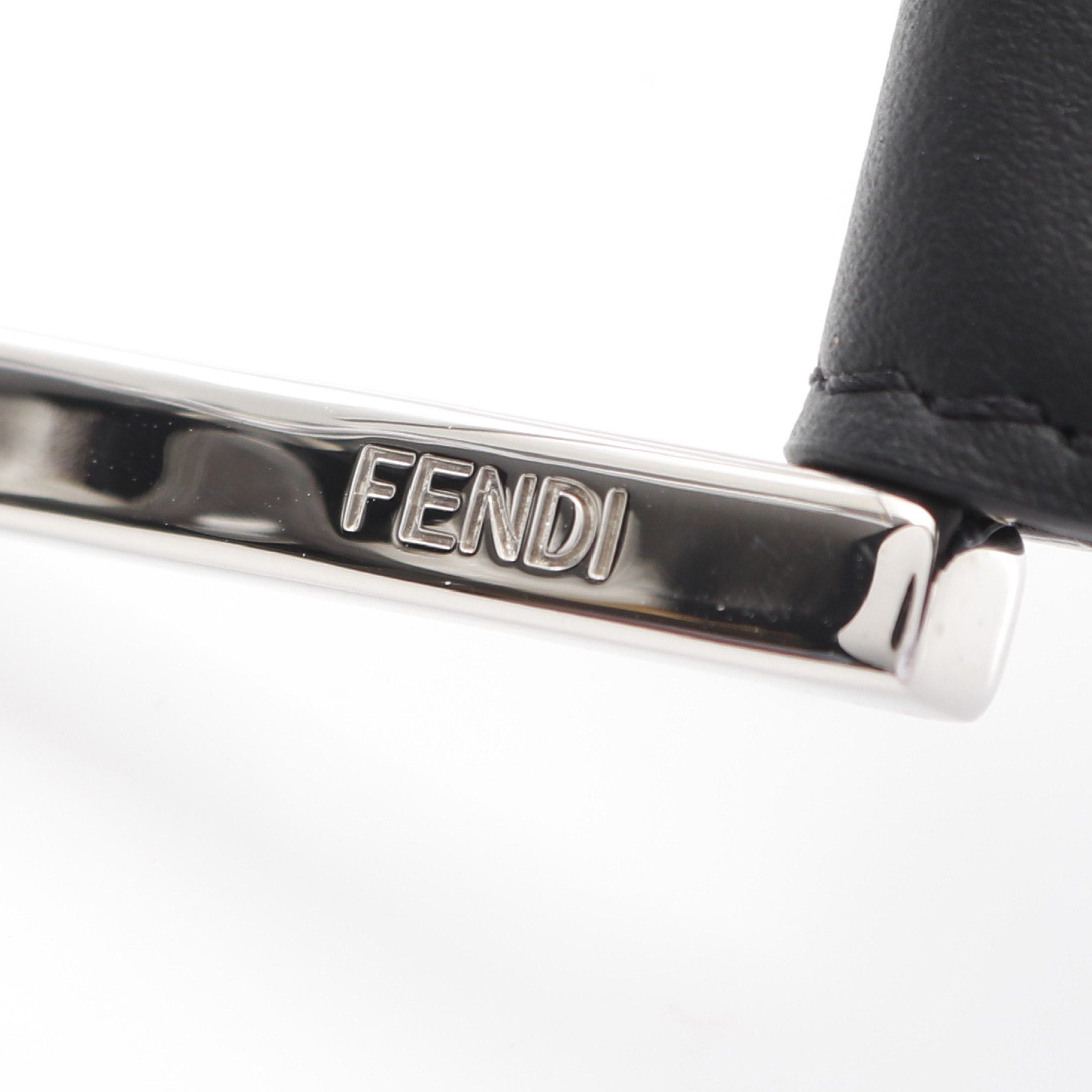 Fendi Fendi Belt Leather Coated Canvas Red Black Size ONE SIZE - 4 Thumbnail