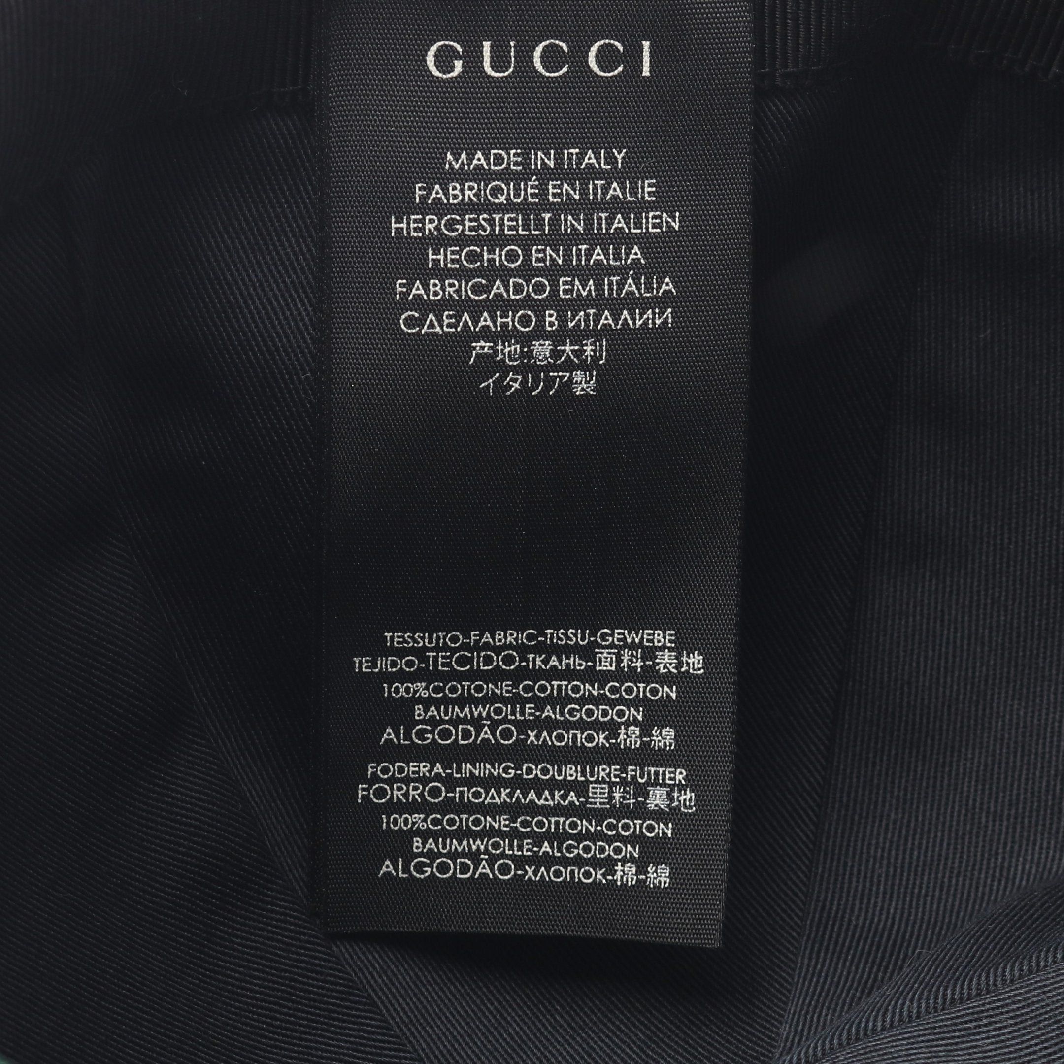 Gucci Gucci Interlocking G Cap Cotton Black Size ONE SIZE - 5 Thumbnail