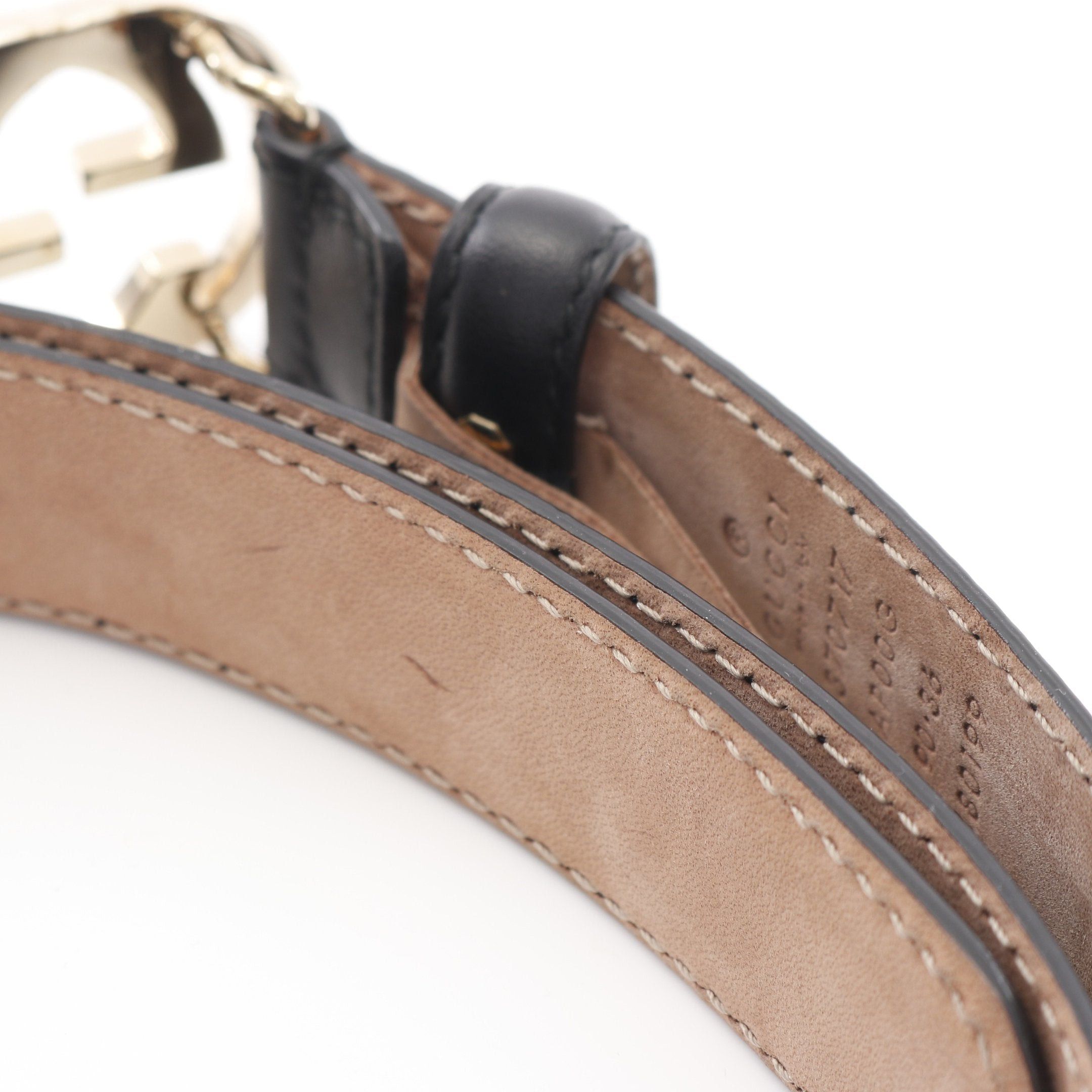 Gucci Gucci Interlocking G Belt Leather Black Size ONE SIZE - 8 Thumbnail