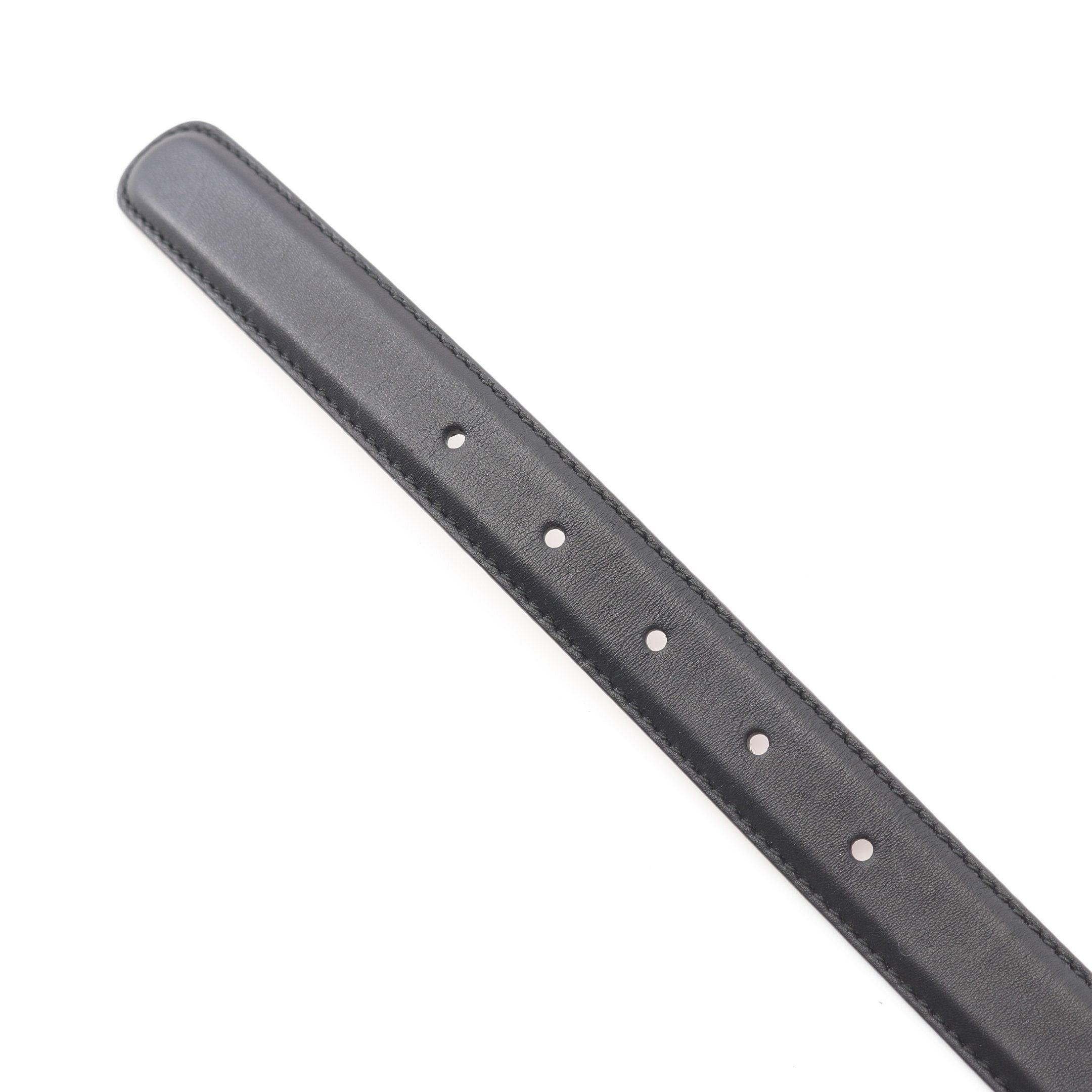 Gucci Gucci Interlocking G Belt Leather Black Size ONE SIZE - 3 Thumbnail