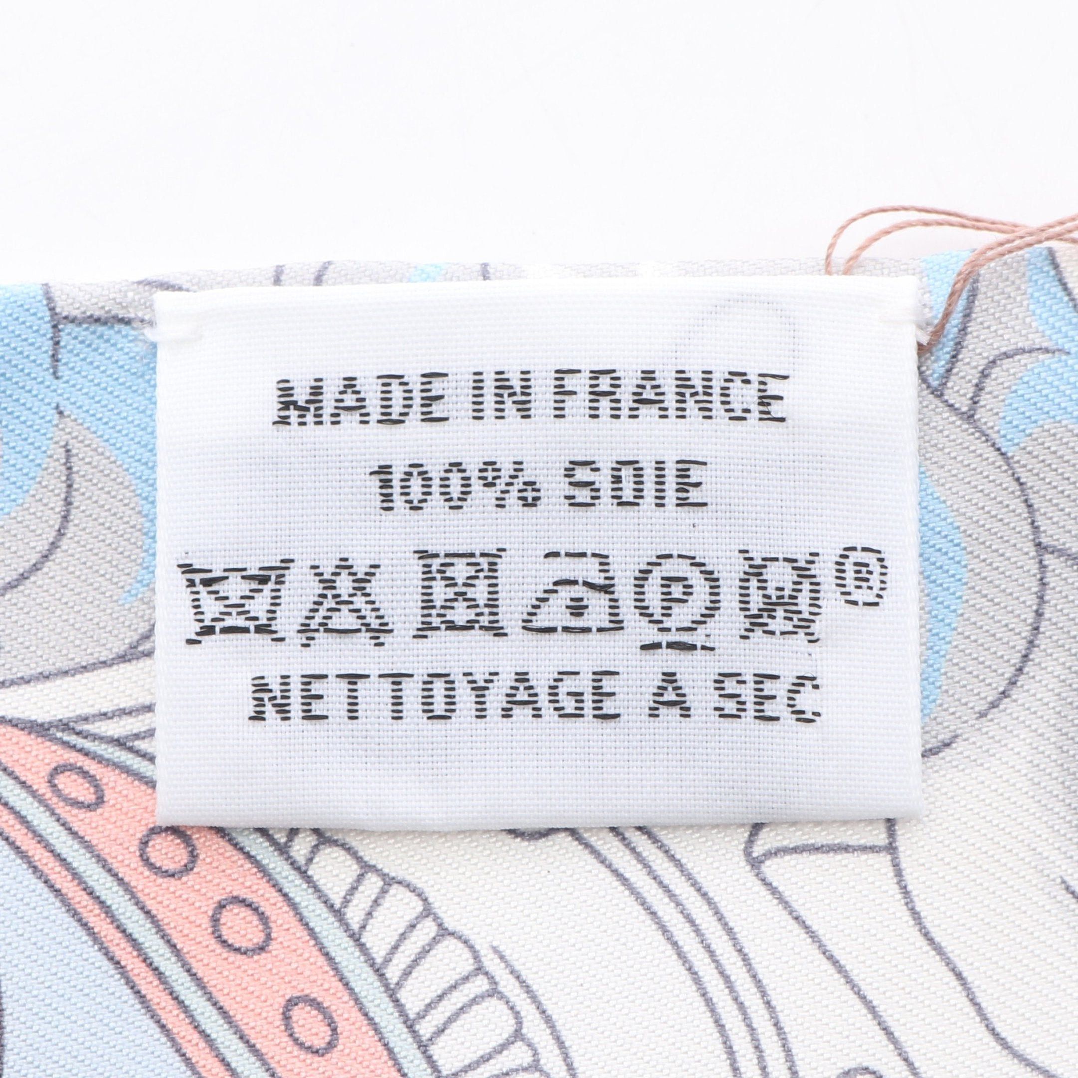Hermes Hermes Twilly Sur Mon Nuage Ribbon Scarf Silk Orange Brown Multicolor Size ONE SIZE - 3 Thumbnail