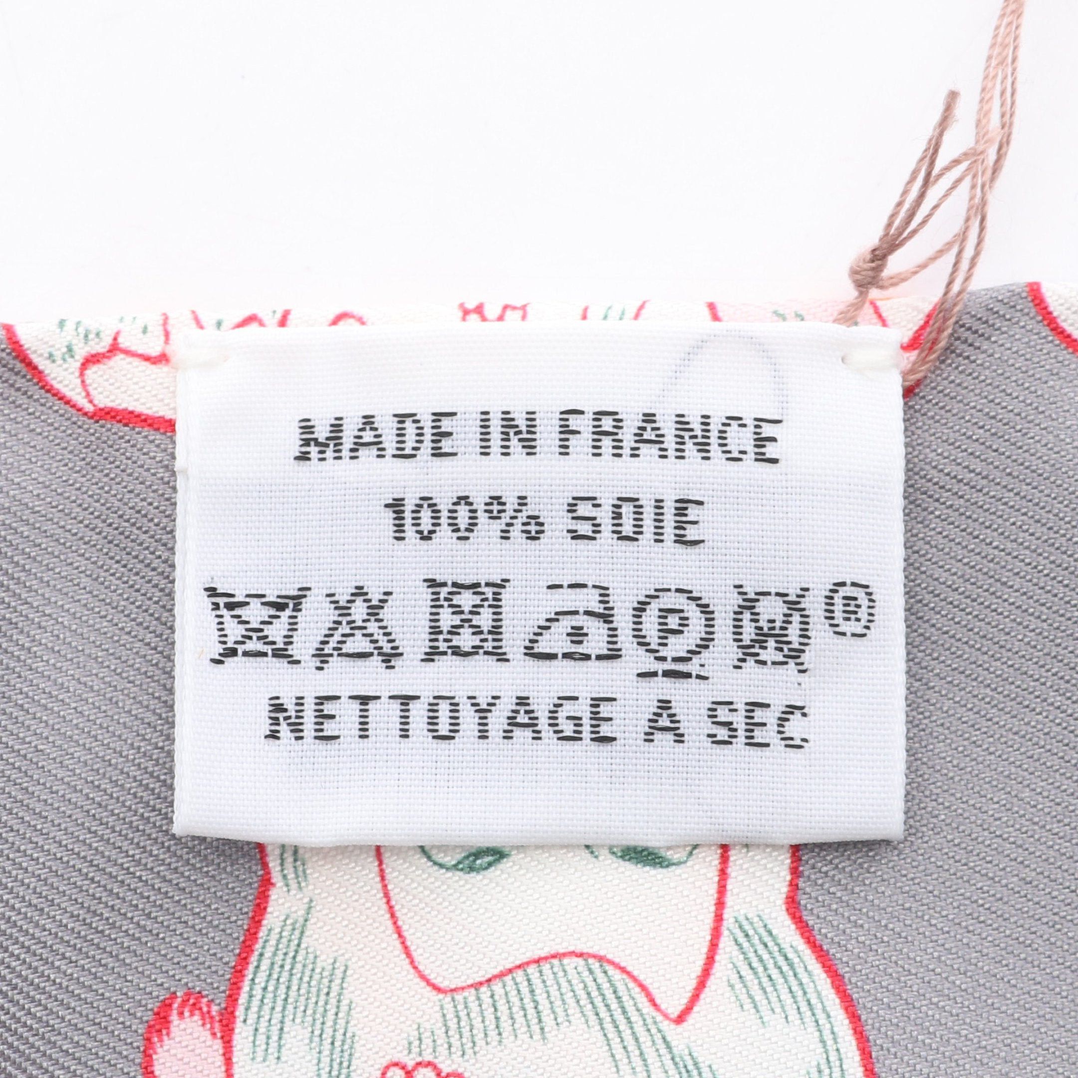 Hermes Hermes Twilly Dress Code Ribbon Scarf Silk Gray Multicolor Size ONE SIZE - 3 Thumbnail
