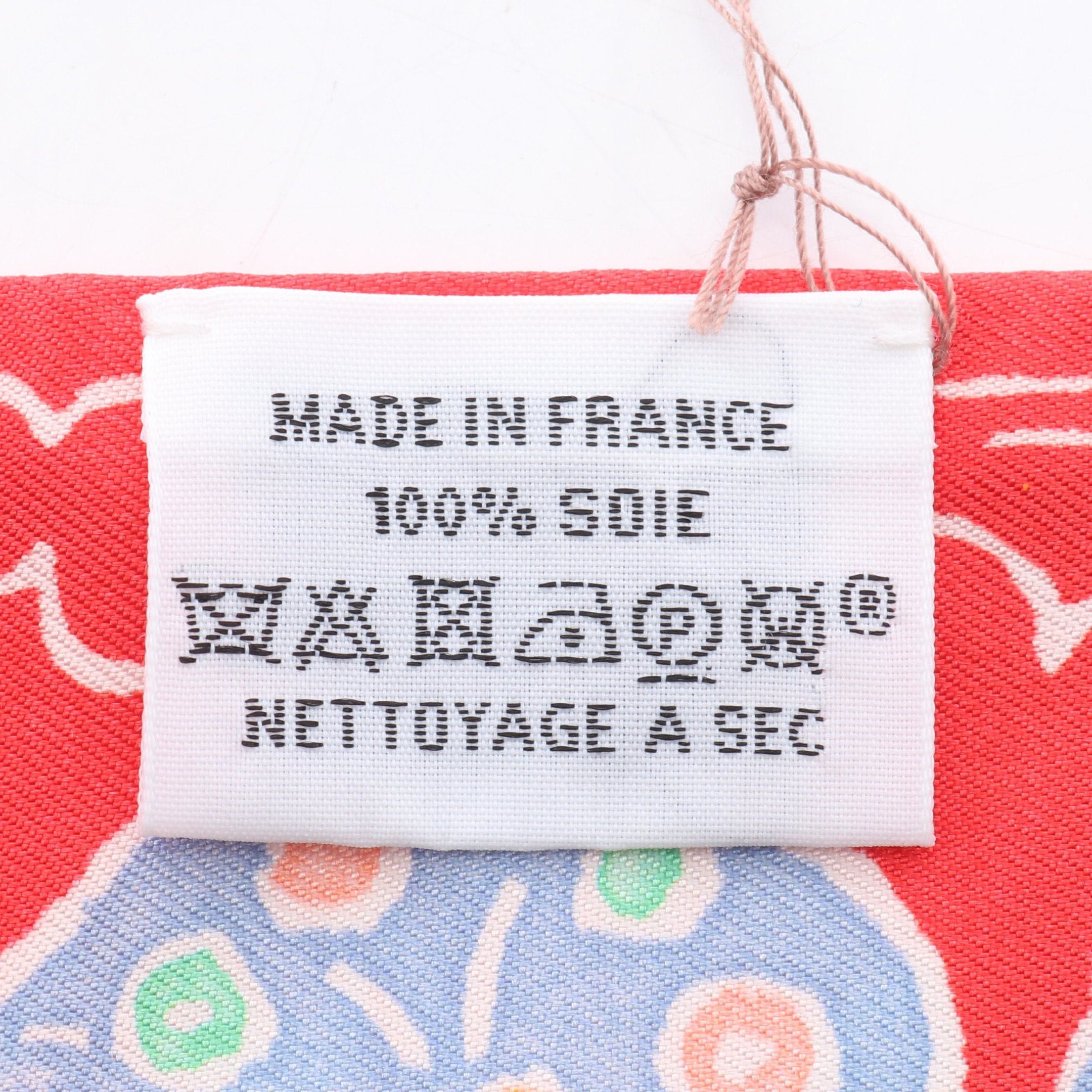 Hermes Hermes Twilly Isola Di Primavera Ribbon Scarf Silk Red Multicolor Size ONE SIZE - 3 Thumbnail
