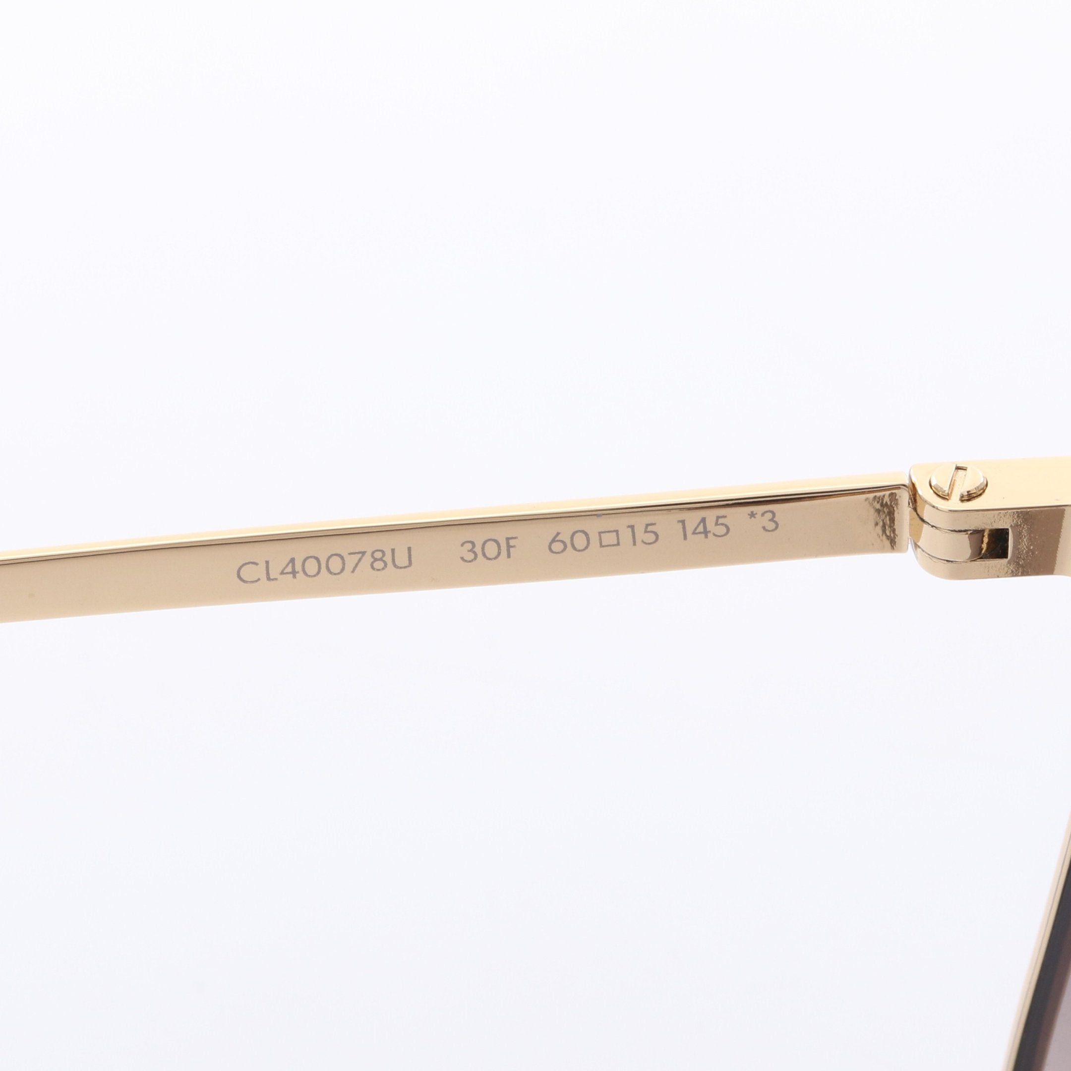 Celine Celine Sunglasses Gp Black Gold Size ONE SIZE - 5 Thumbnail
