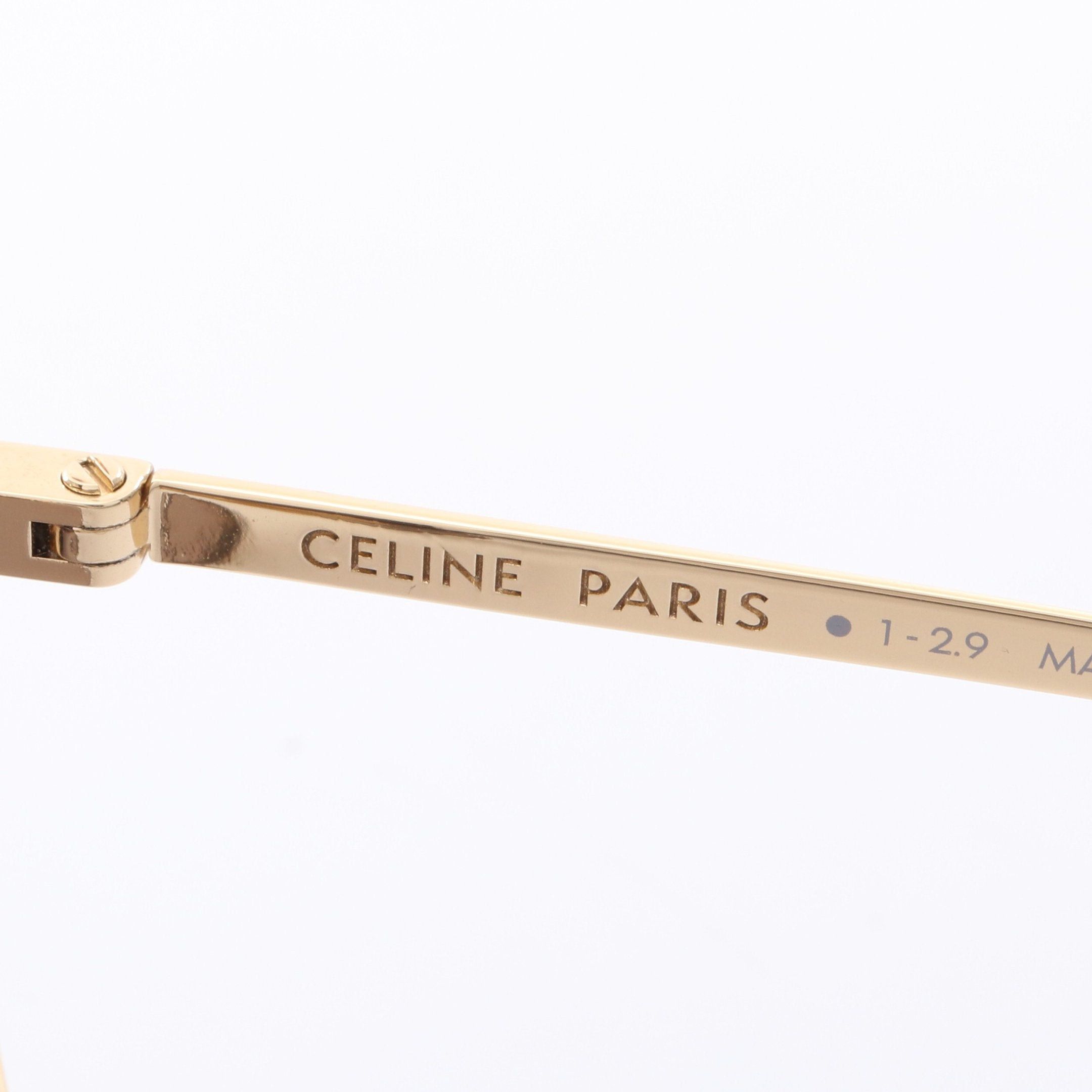 Celine Celine Sunglasses Gp Black Gold Size ONE SIZE - 4 Thumbnail