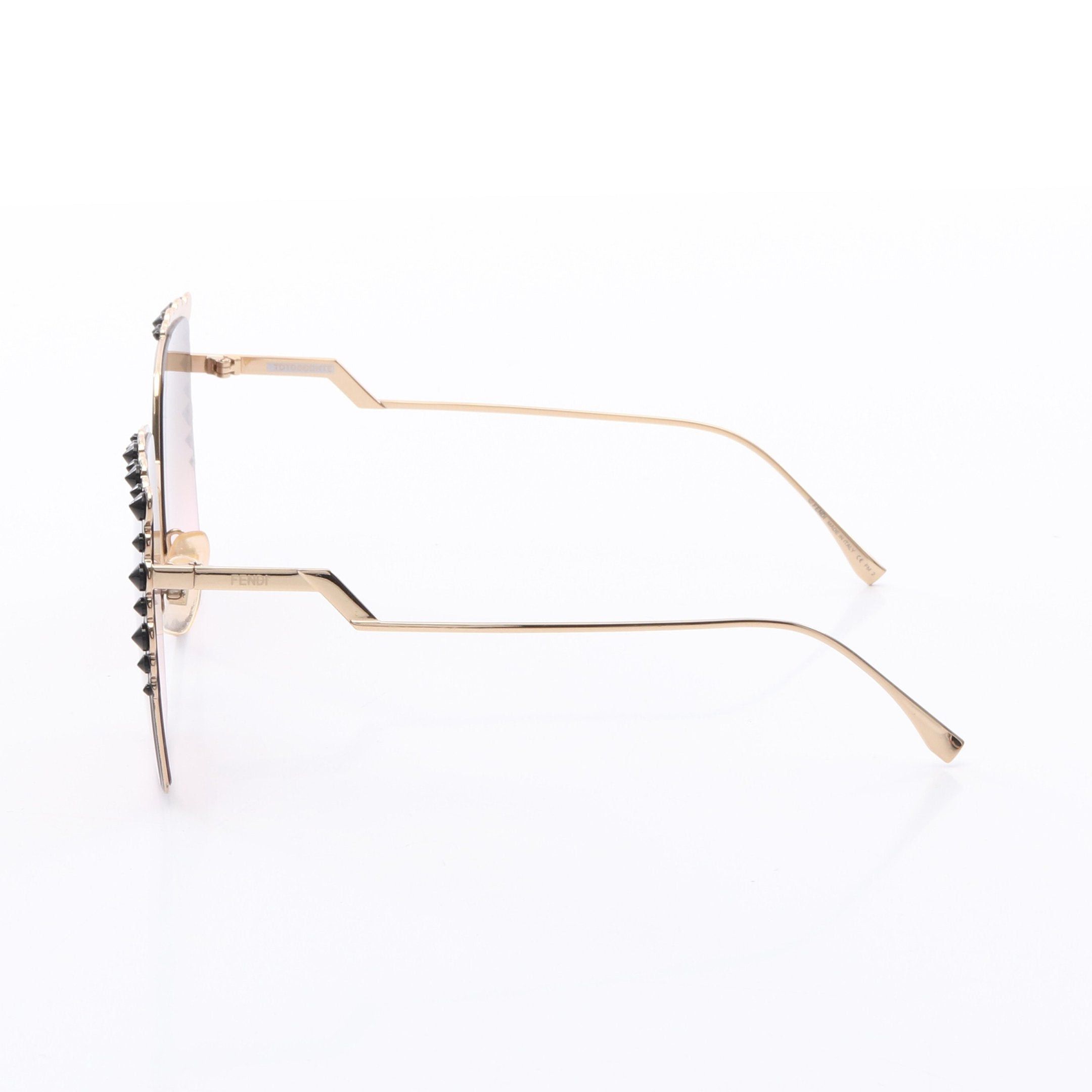 Fendi Fendi Sunglasses Gp Black Gold Size ONE SIZE - 3 Thumbnail