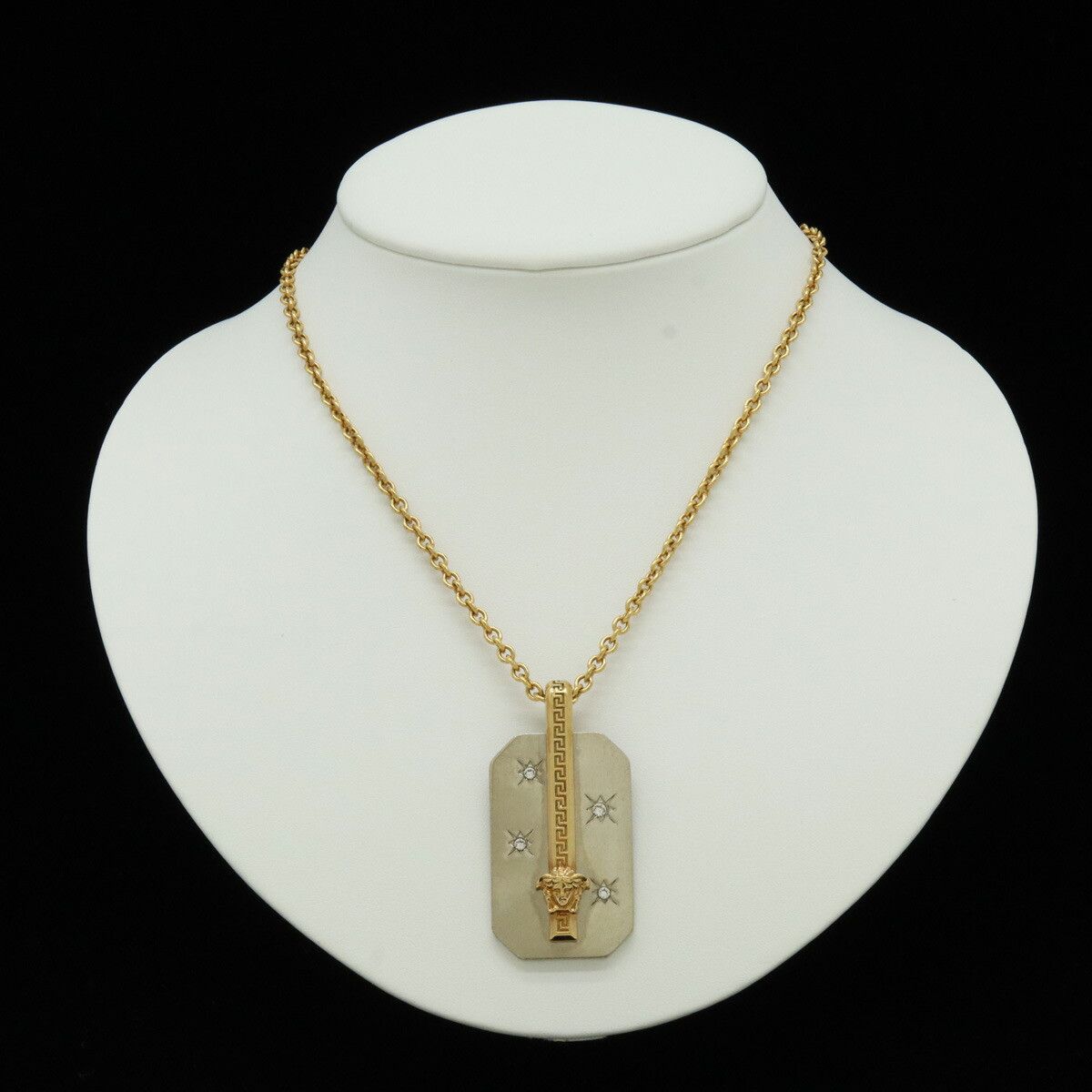 Versace Versace Versace GP Metal Medusa Necklace Pendant Metal Necklace Size ONE SIZE - 6 Thumbnail