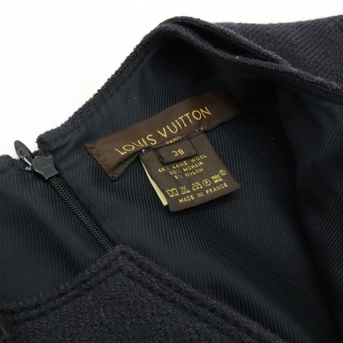 Louis Vuitton Louis Vuitton Louis Vuitton Monogram Collared Dress Wool Mohair Dress Canvas Dresses #38 DUTY FREE for USA Size ONE SIZE - 9 Thumbnail