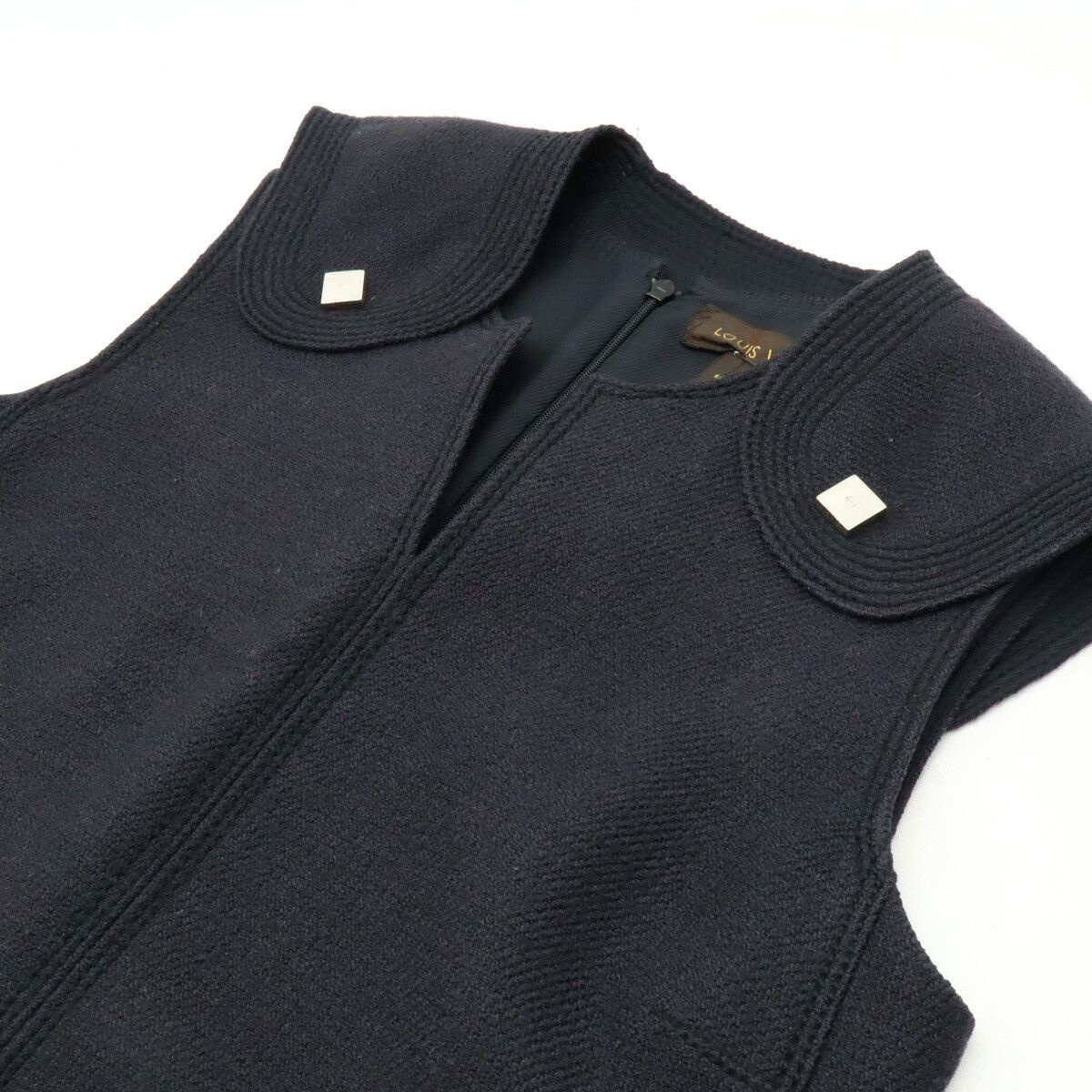 Louis Vuitton Louis Vuitton Louis Vuitton Monogram Collared Dress Wool Mohair Dress Canvas Dresses #38 DUTY FREE for USA Size ONE SIZE - 3 Thumbnail