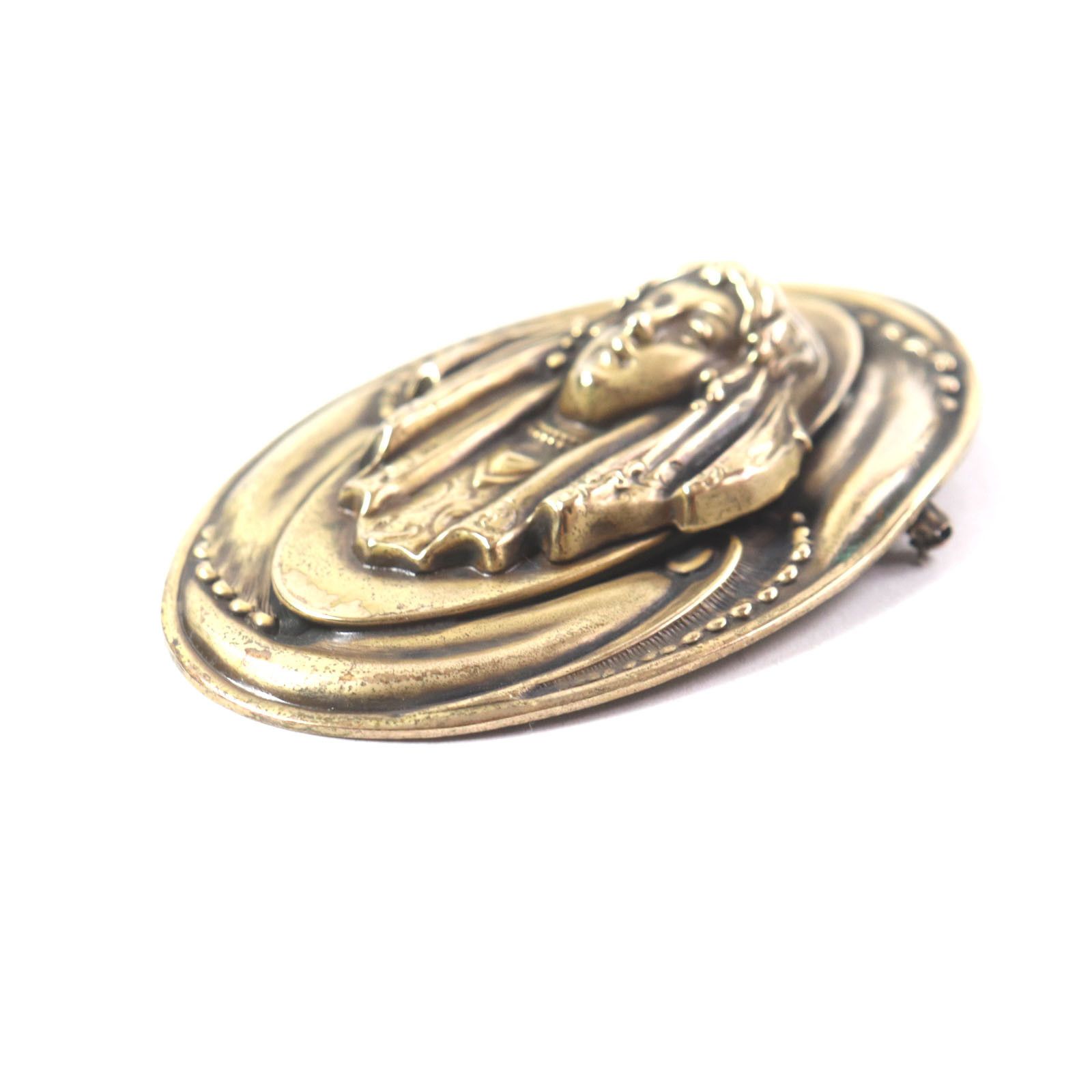 Other Other Joseff of HOLLYWOOD Statue of a veiled woman Brooch Metal Brooch DUTY FREE for USA Size ONE SIZE - 3 Thumbnail