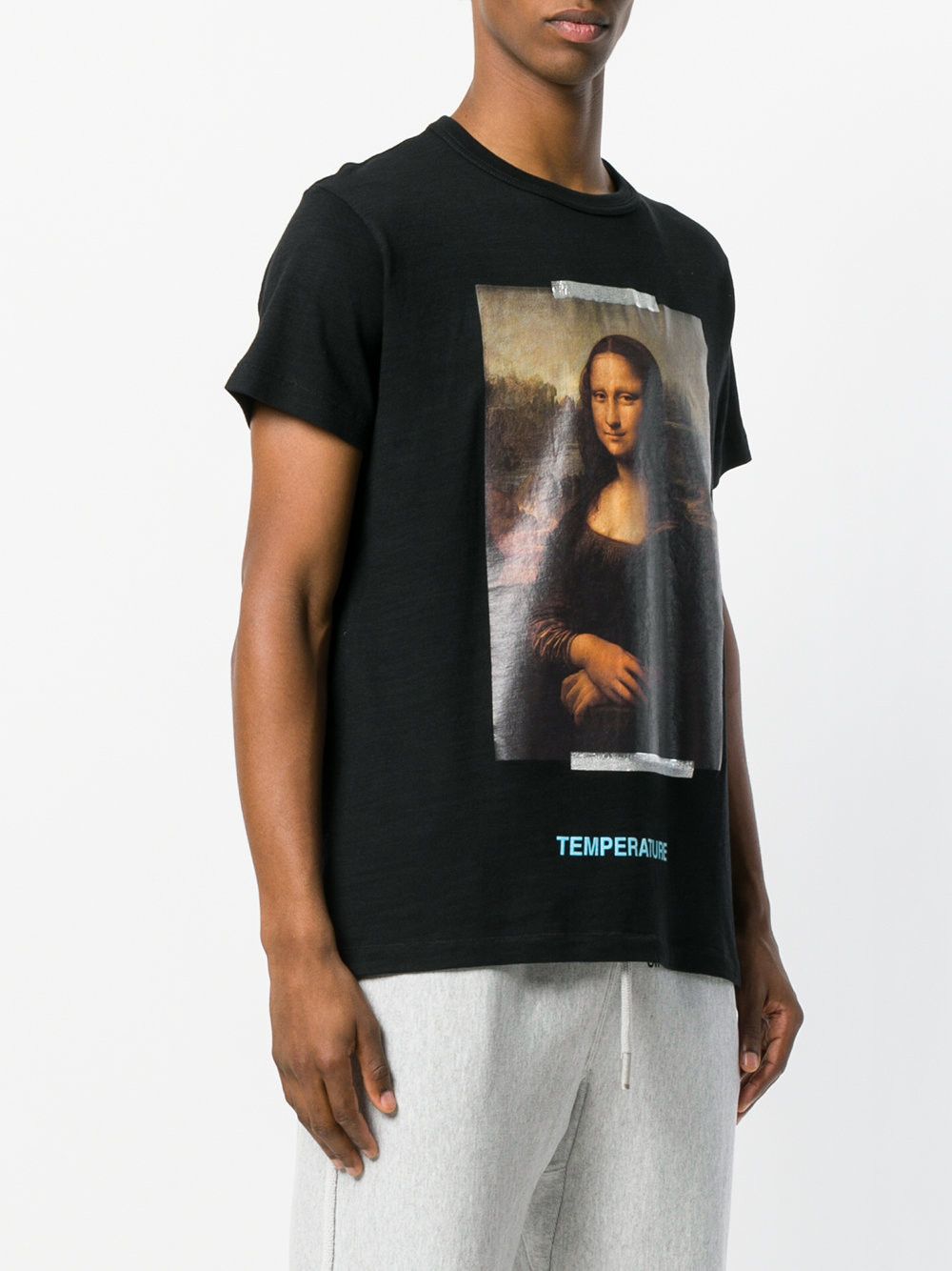 Off-White Black Mona Lisa T-Shirt Size US M / EU 48-50 / 2 - 3 Thumbnail