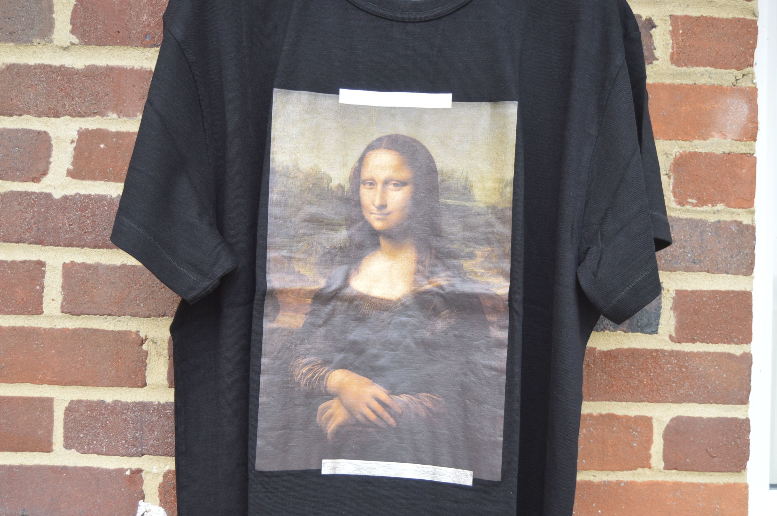 Off-White Black Mona Lisa T-Shirt Size US M / EU 48-50 / 2 - 4 Thumbnail