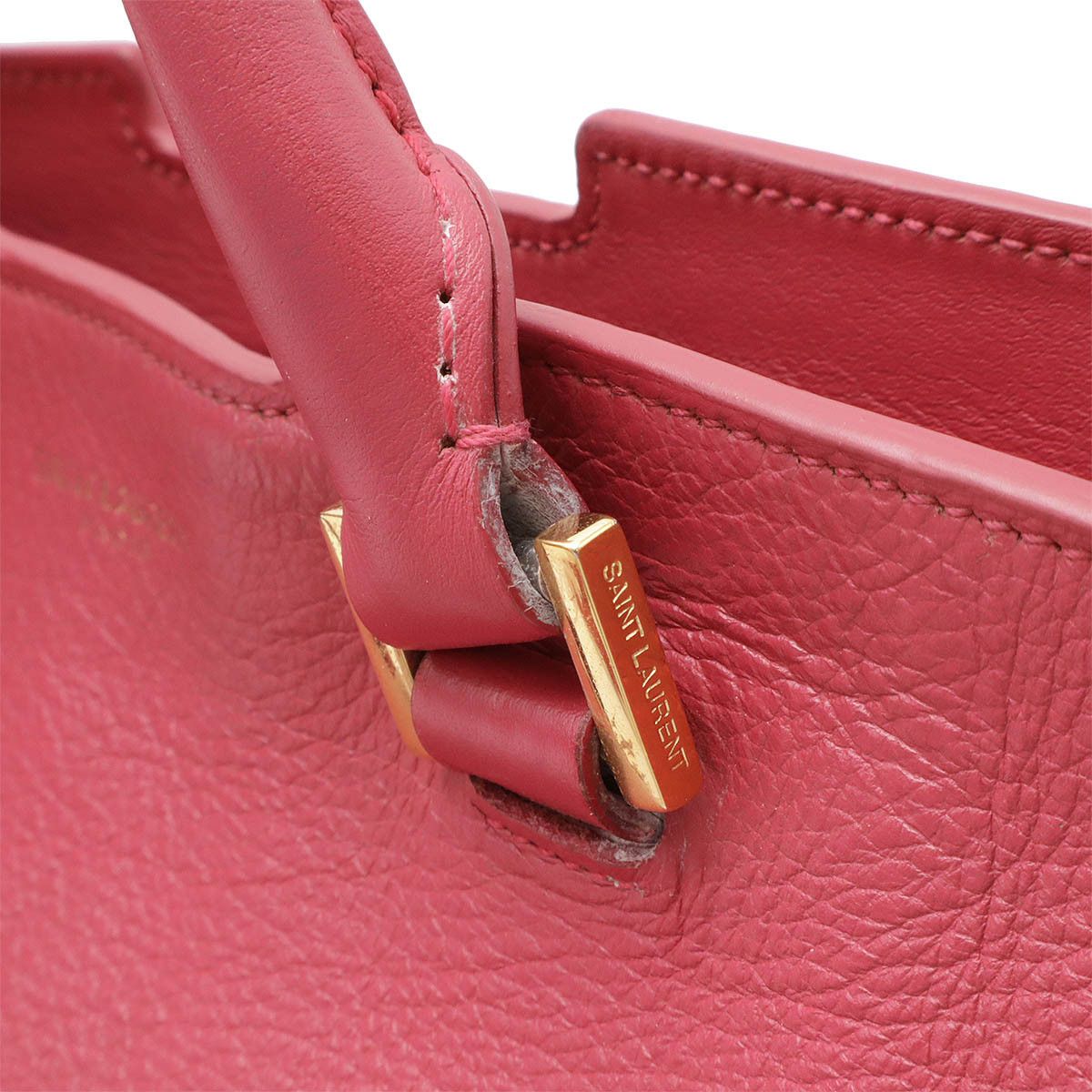 Yves Saint Laurent Yves Saint Laurent Saint Laurent Paris Leather Y Ligne Petit Cabas 2way Bag 311210 Leather Shoulder Bag 311210 Size ONE SIZE - 6 Thumbnail