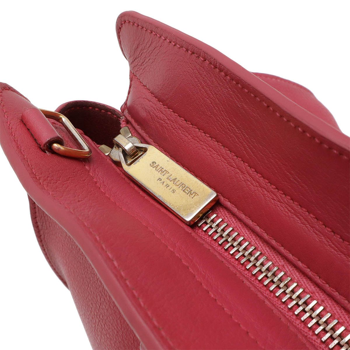 Yves Saint Laurent Yves Saint Laurent Saint Laurent Paris Leather Y Ligne Petit Cabas 2way Bag 311210 Leather Shoulder Bag 311210 Size ONE SIZE - 4 Thumbnail