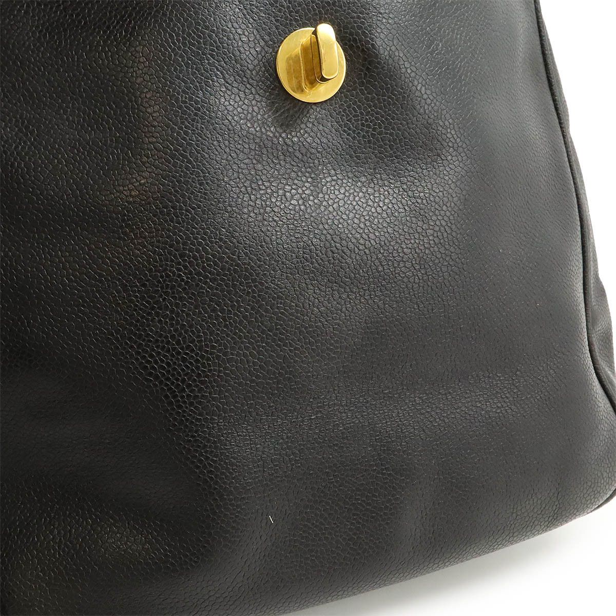 Chanel Chanel Chanel Caviar Skin Coco Ball Coco Mark Drawstring Backpack Leather Black Leather Backpack Size ONE SIZE - 8 Thumbnail