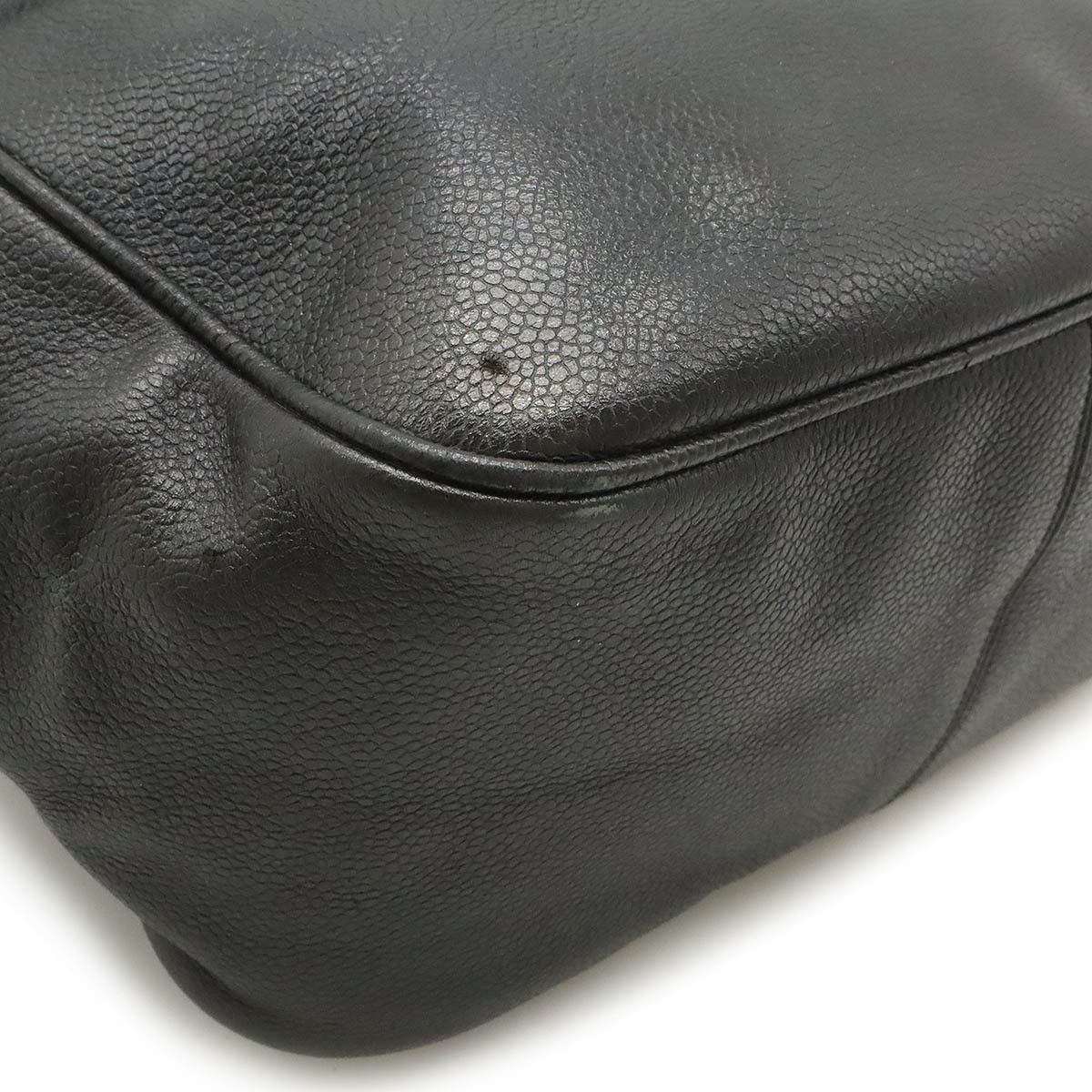 Chanel Chanel Chanel Caviar Skin Coco Ball Coco Mark Drawstring Backpack Leather Black Leather Backpack Size ONE SIZE - 3 Thumbnail
