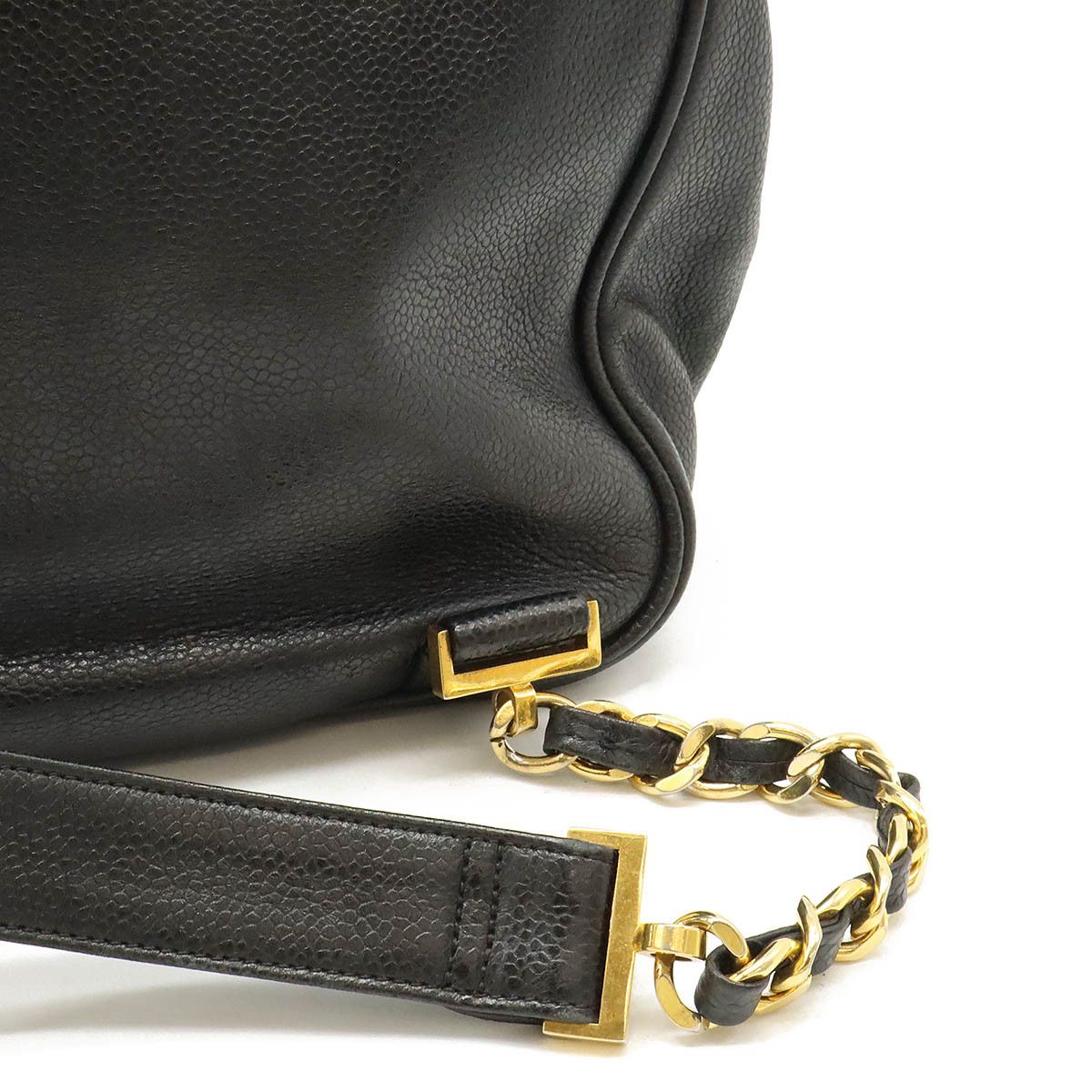 Chanel Chanel Chanel Caviar Skin Coco Ball Coco Mark Drawstring Backpack Leather Black Leather Backpack Size ONE SIZE - 6 Thumbnail