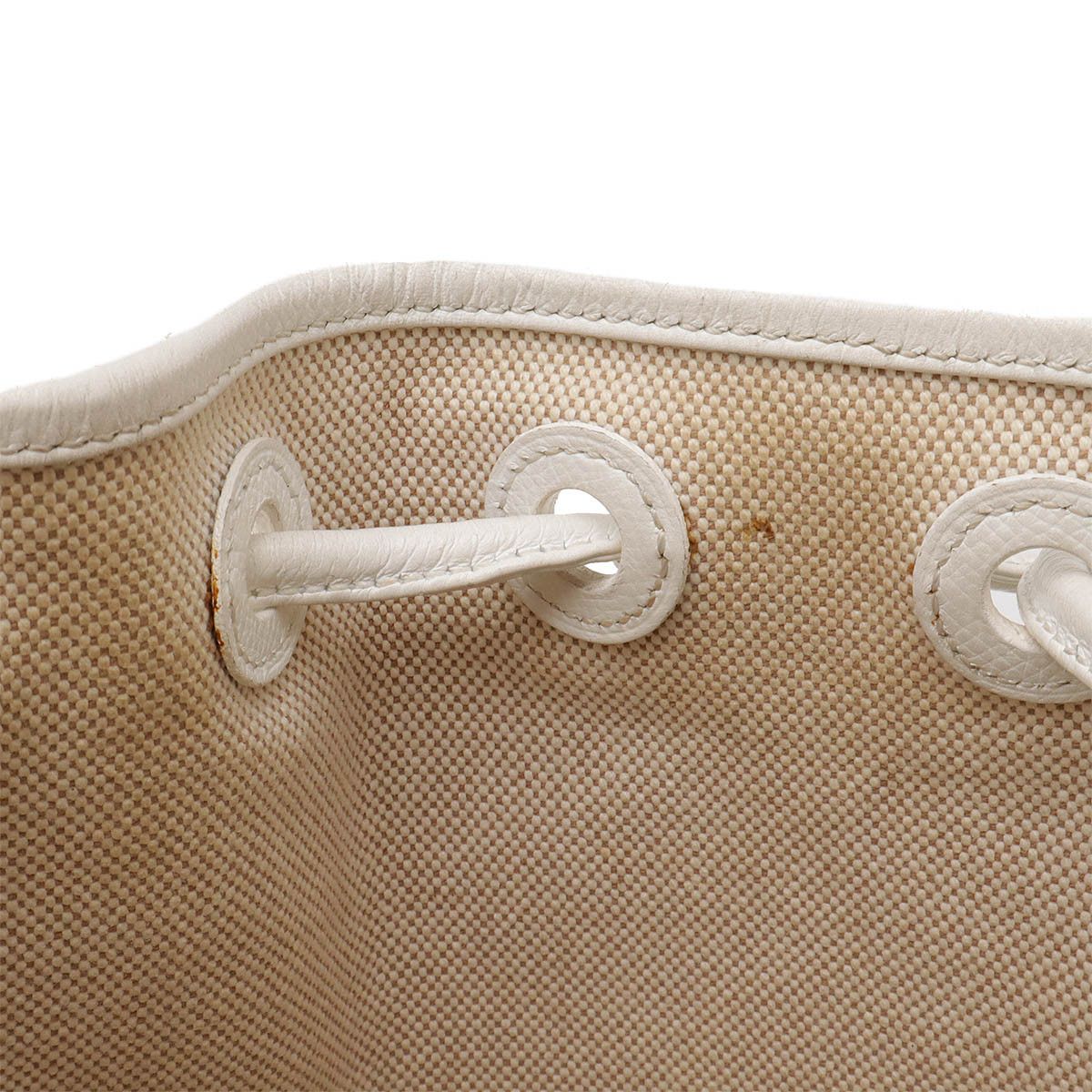 Hermes Hermes Hermes Sac Marine Toile H Shoulder Bag Canvas Shoulder Bag Size ONE SIZE - 7 Thumbnail
