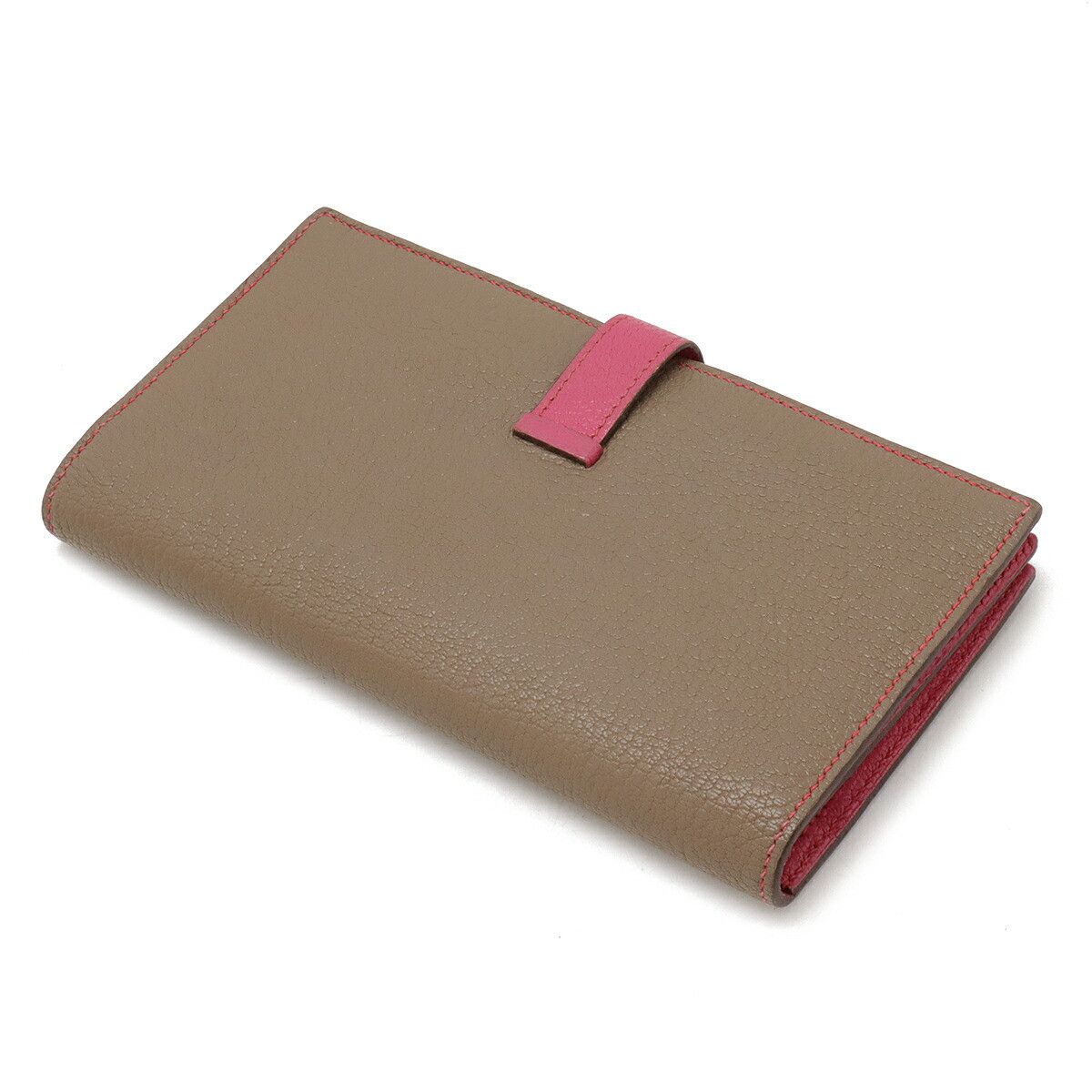 Hermes Hermes Hermes BEARN CHEVRE long wallet Leather Long Wallet Stamp L (2008) DUTY FREE for USA Size ONE SIZE - 2 Thumbnail
