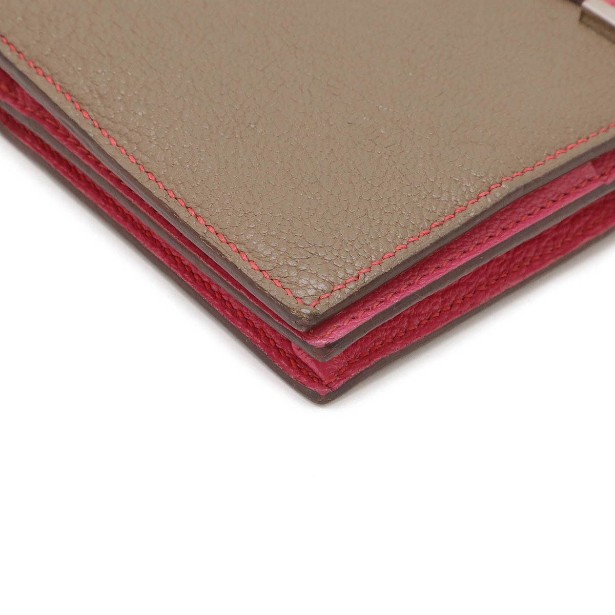 Hermes Hermes Hermes BEARN CHEVRE long wallet Leather Long Wallet Stamp L (2008) DUTY FREE for USA Size ONE SIZE - 3 Thumbnail