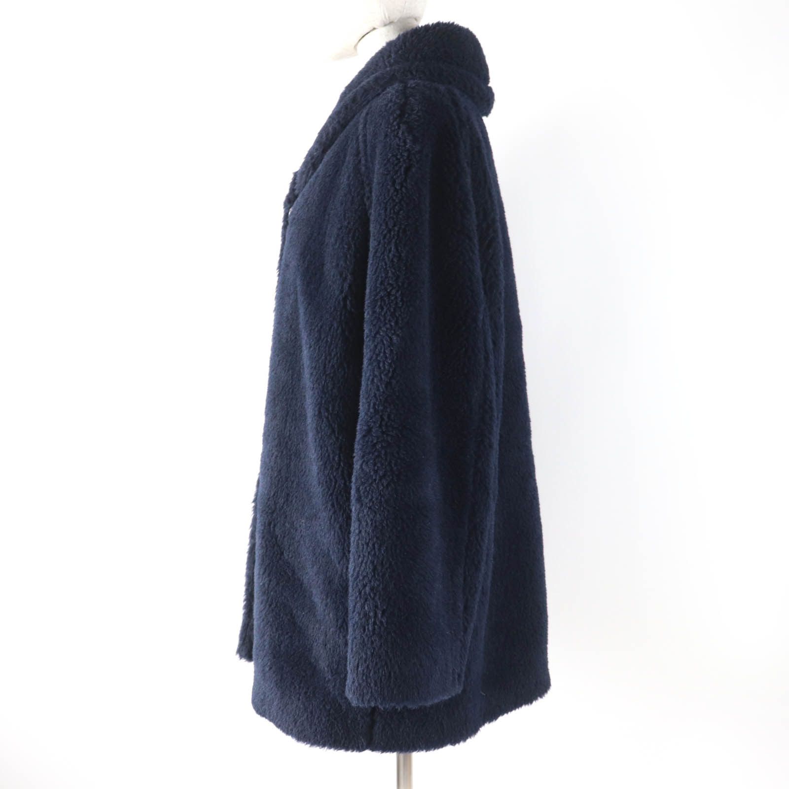 Max Mara MaxMara Max Mara Teddy Bear Alpaca Wool Silk Blend Coat Natural Material Outerwear 108608036 Size ONE SIZE - 2 Thumbnail