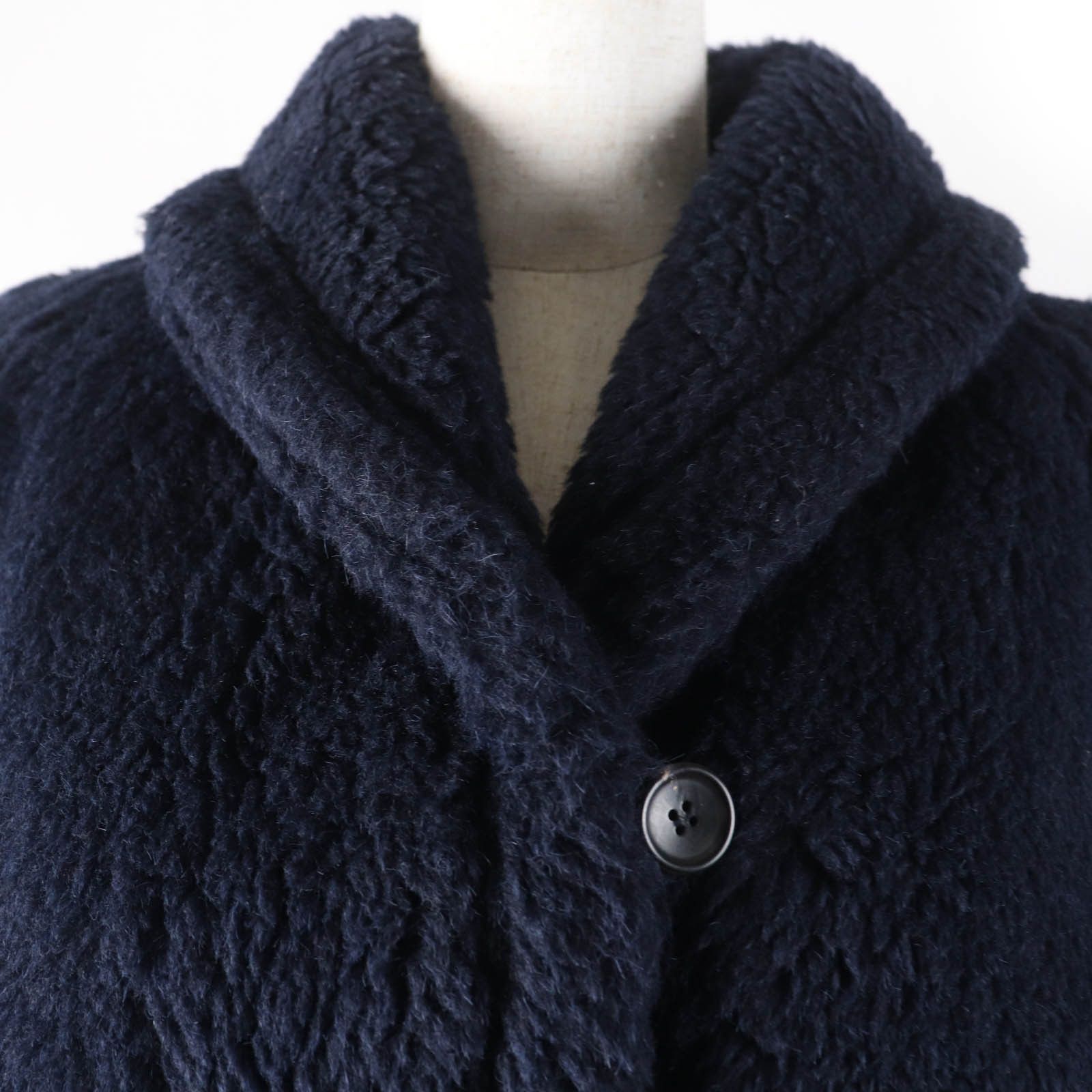 Max Mara MaxMara Max Mara Teddy Bear Alpaca Wool Silk Blend Coat Natural Material Outerwear 108608036 Size ONE SIZE - 4 Thumbnail