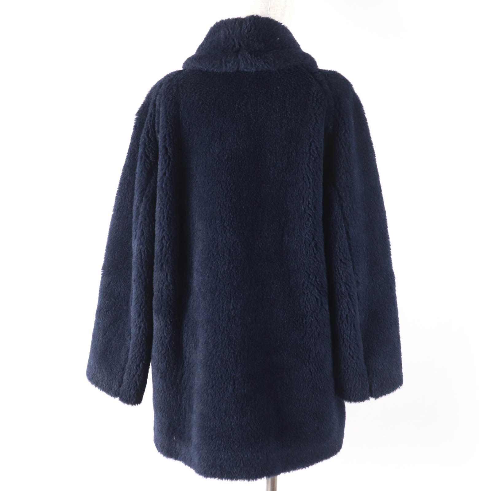 Max Mara MaxMara Max Mara Teddy Bear Alpaca Wool Silk Blend Coat Natural Material Outerwear 108608036 Size ONE SIZE - 3 Thumbnail