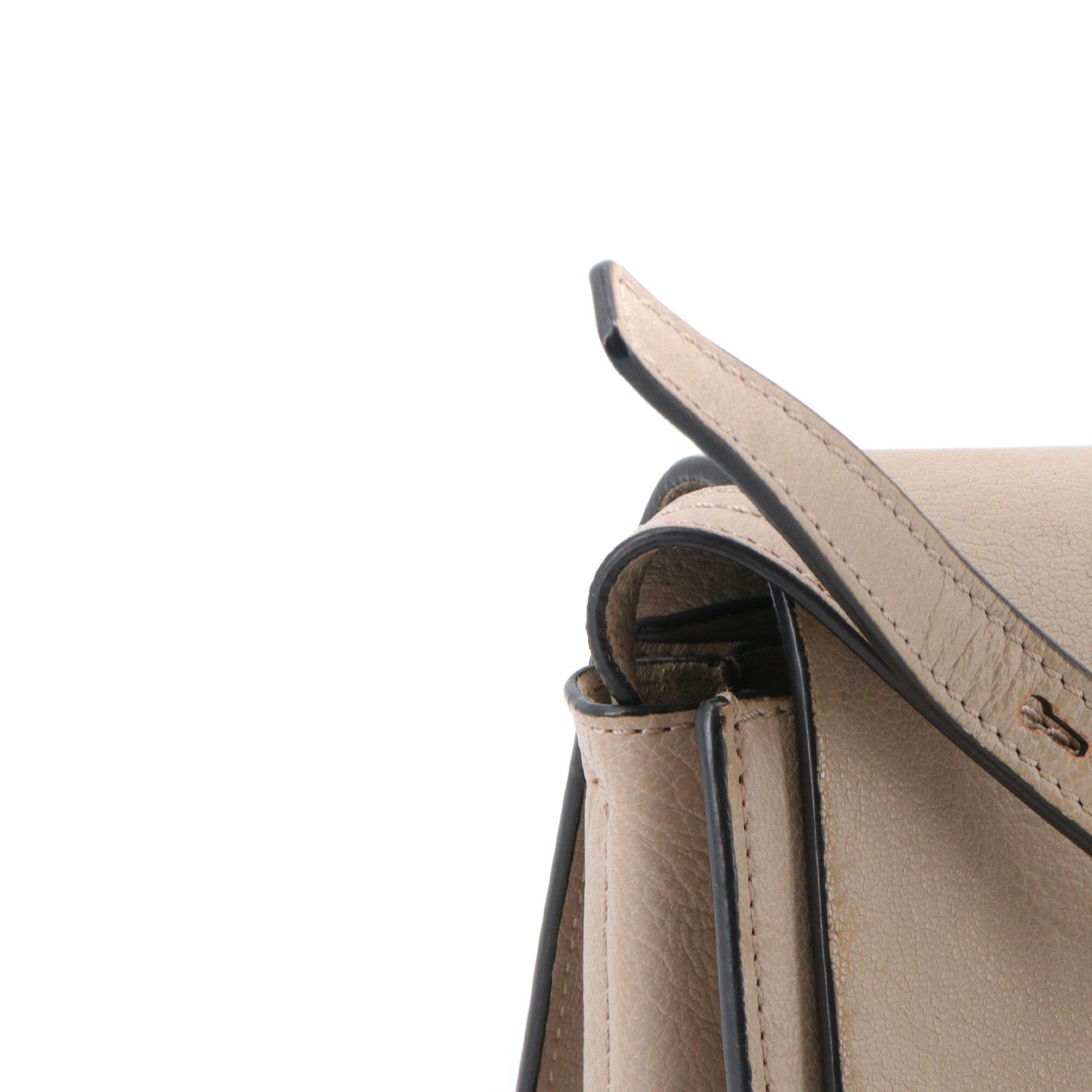 Chloe CHLOÉ - Chloé Faye PM shoulder bag in taupe grained leather Size ONE SIZE - 5 Thumbnail