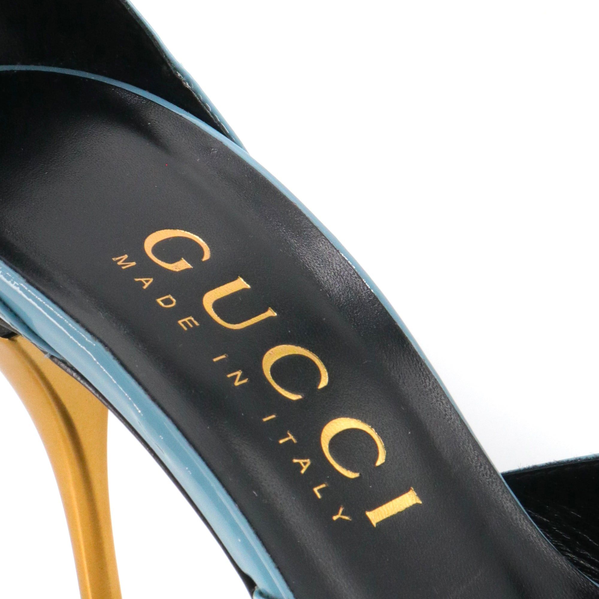 Gucci GUCCI - Gucci blue patent leather heeled pumps (T39.5) Size US 8.5 / IT 38.5 - 5 Thumbnail