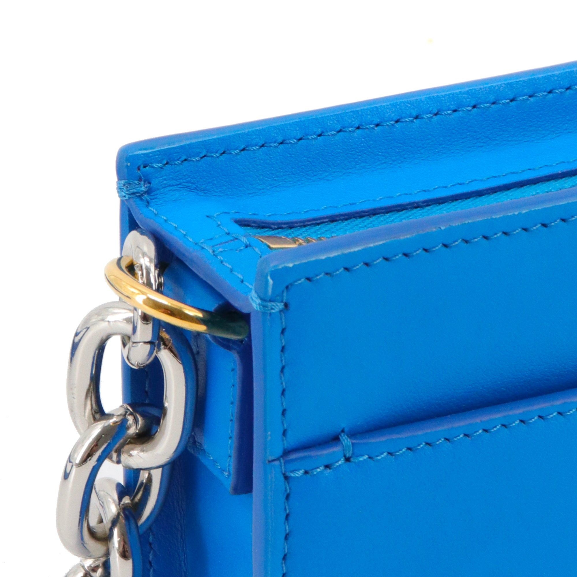 Jacquemus JACQUEMUS - Ciuciu Jacquemus shoulder bag in blue leather Size ONE SIZE - 6 Thumbnail