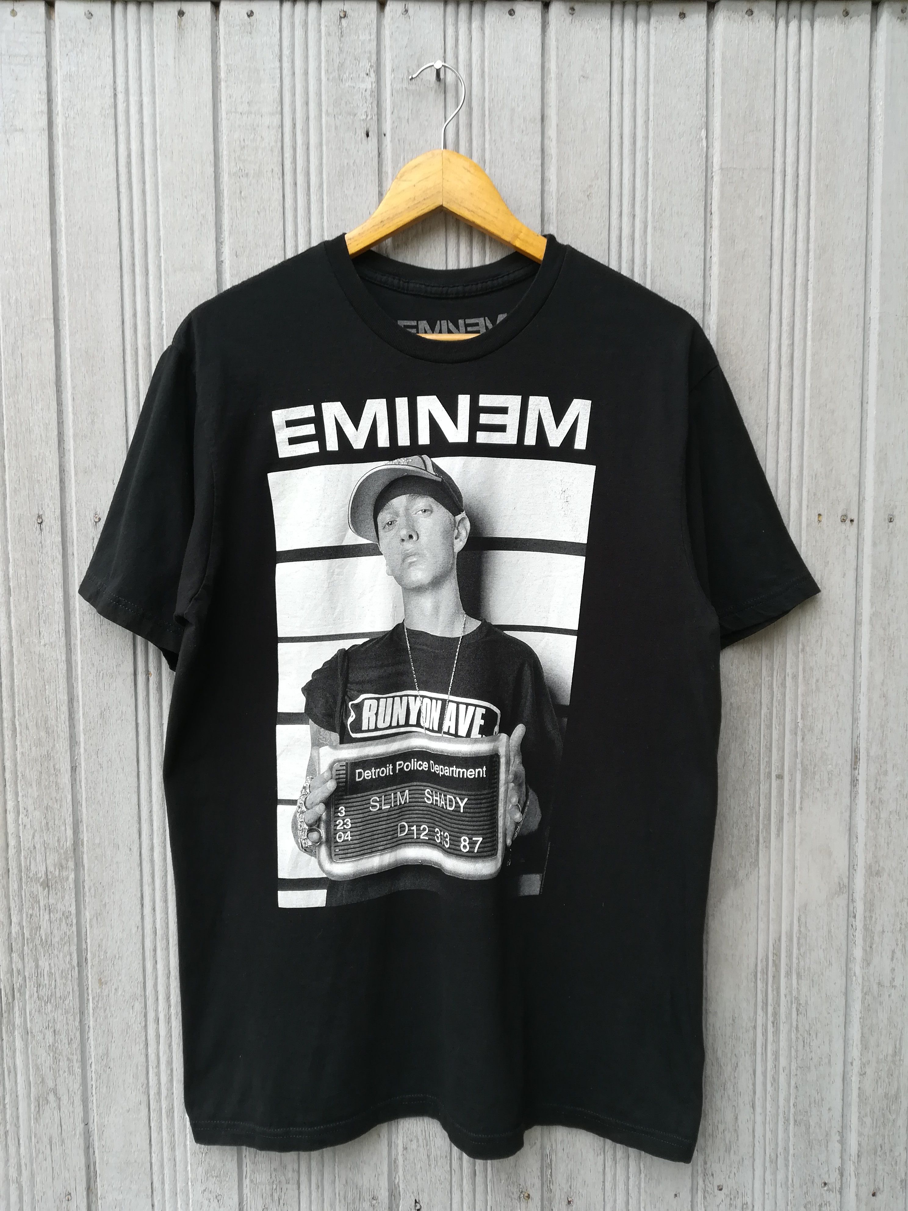 Eminem Eminem Slim Shady Detroit Police Department Mugshot Tee 