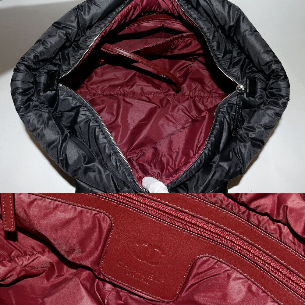 Chanel Chanel Chanel Coco Cocoon Nylon Calfskin Tote Bag Leather Tote Bag A48611 Size ONE SIZE - 4 Thumbnail