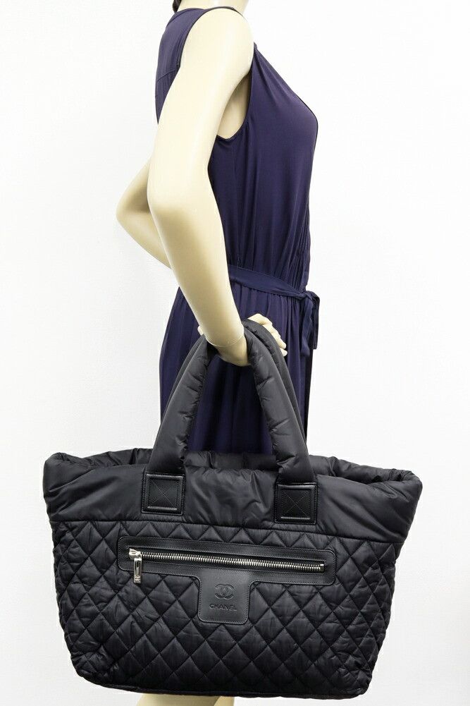 Chanel Chanel Chanel Coco Cocoon Nylon Calfskin Tote Bag Leather Tote Bag A48611 Size ONE SIZE - 2 Thumbnail