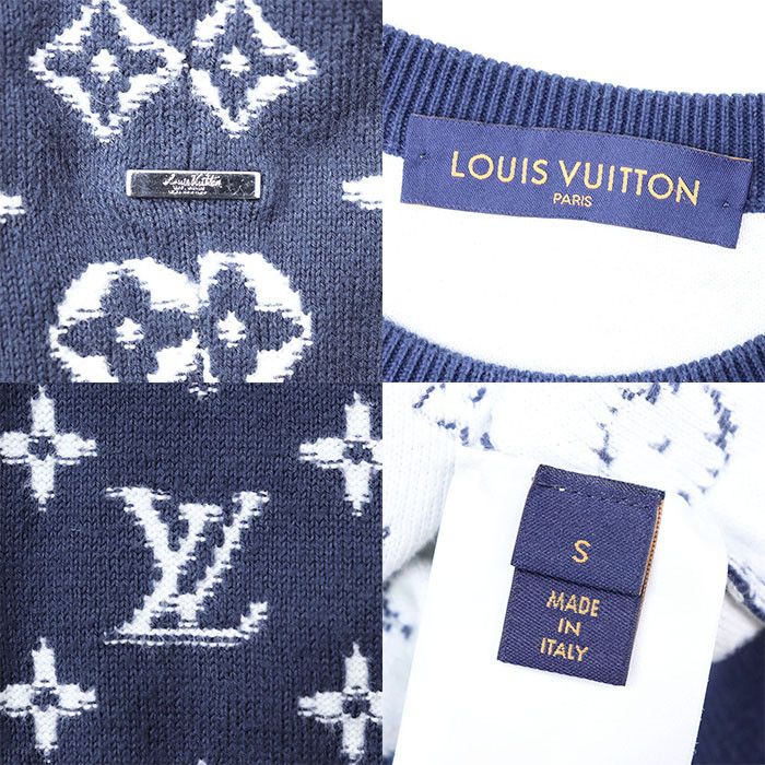 Louis Vuitton Louis Vuitton Louis Vuitton Monogram Cotton Knit Cotton Tops RM221Q Size ONE SIZE - 9 Thumbnail