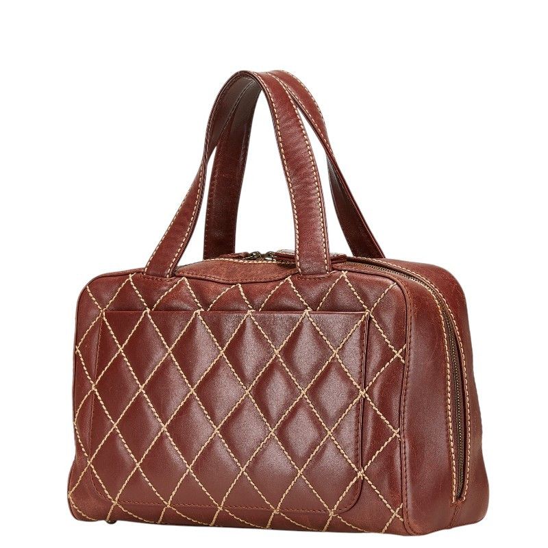 Chanel Chanel Chanel Wild Stitch Calf Leather Handbag Leather Handbag A18121 Size ONE SIZE - 2 Thumbnail