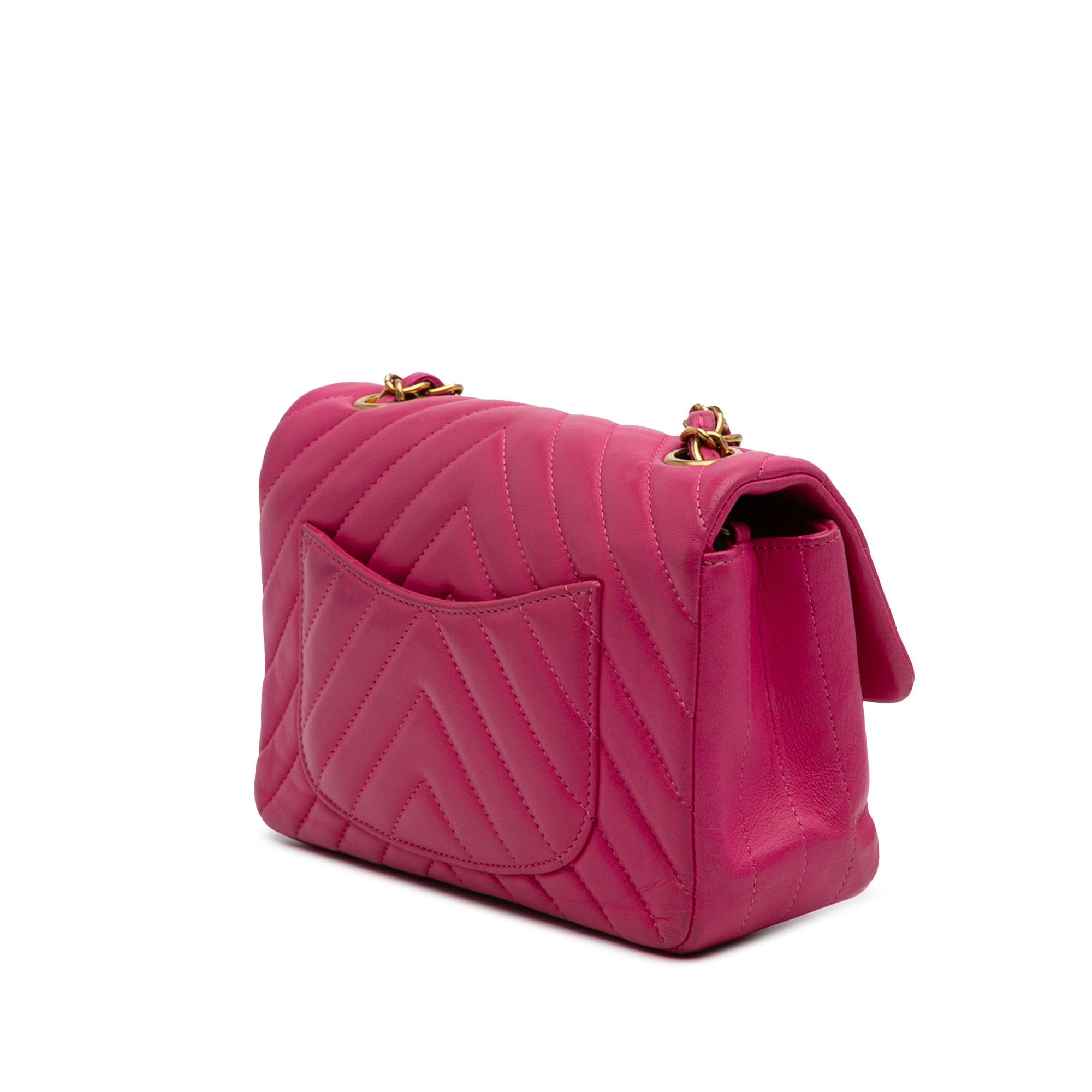 Chanel Chanel Mini Rectangular Classic Chevron Lambskin Single Flap Size ONE SIZE - 2 Thumbnail