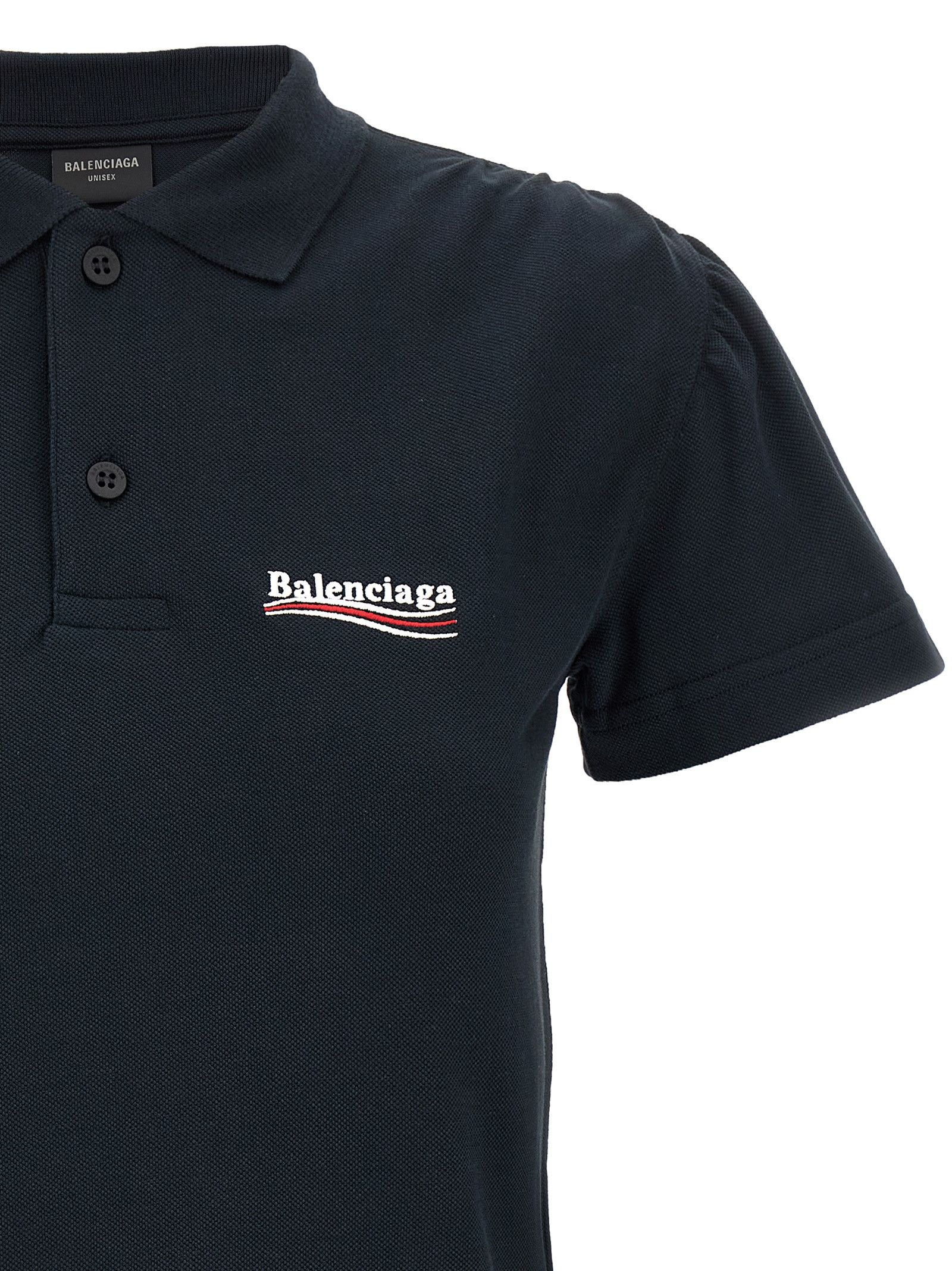 Balenciaga Logo embroidery polo shirt Size M / US 6-8 / IT 42-44 - 3 Thumbnail